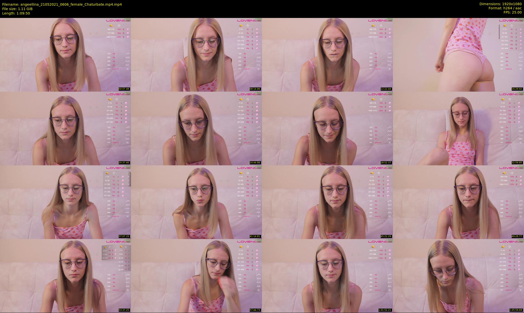 angeellina — 70 minute Chaturbate female cam show recording, 1080p, May 21, 2021