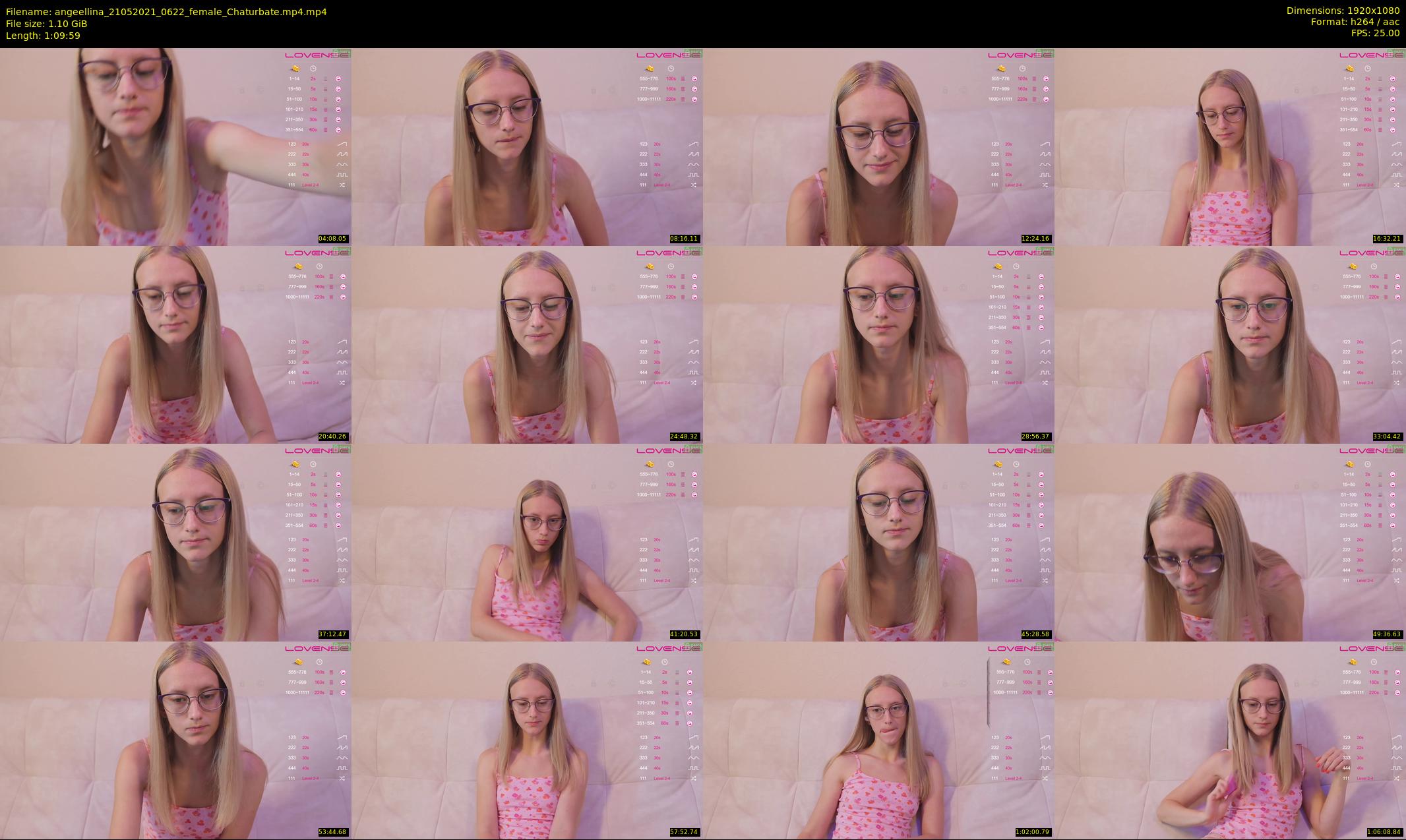 angeellina — 70 minute Chaturbate female cam show recording, 1080p, May 21, 2021