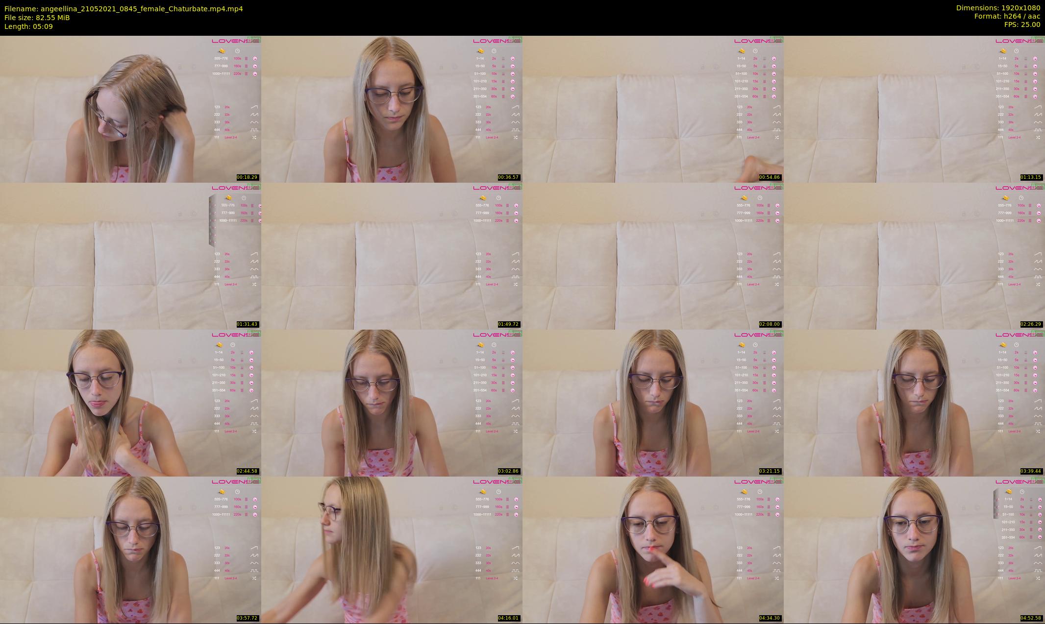 angeellina — 6 minute Chaturbate female cam show recording, 1080p, May 21, 2021