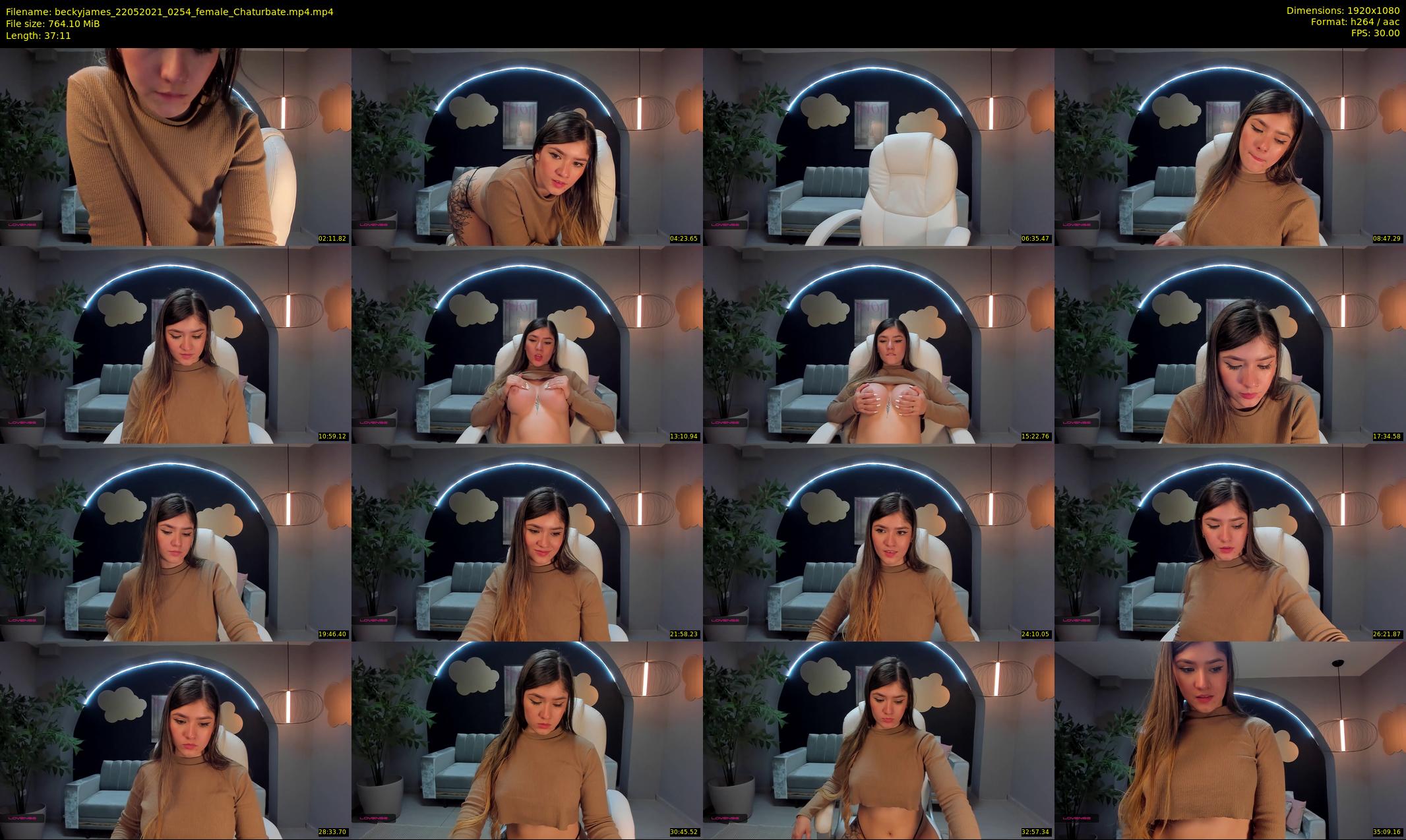 beckyjames — 38 minute Chaturbate female cam show recording, 1080p, May 22, 2021