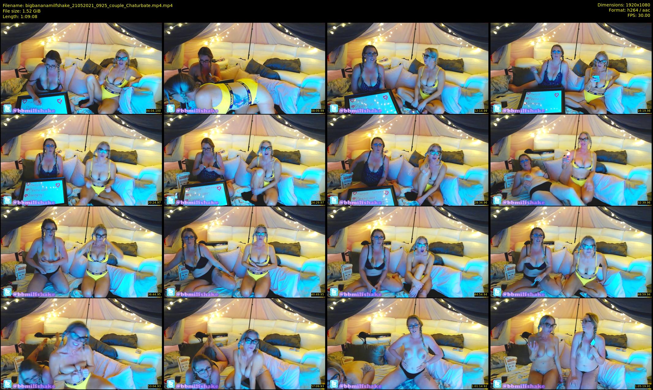 bigbananamilfshake — 70 minute Chaturbate couple cam show recording, 1080p, May 21, 2021