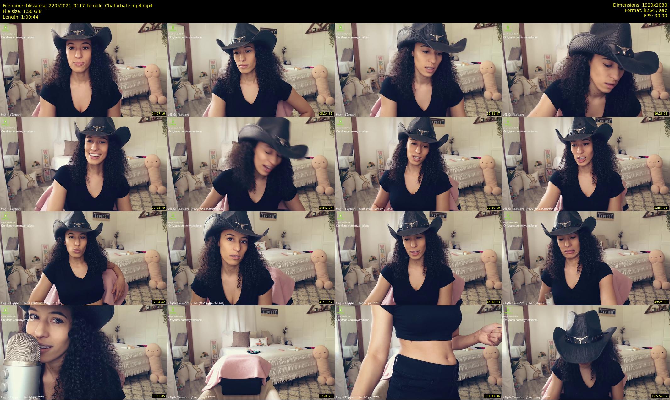 blissense — 70 minute Chaturbate female cam show recording, 1080p, May 22, 2021