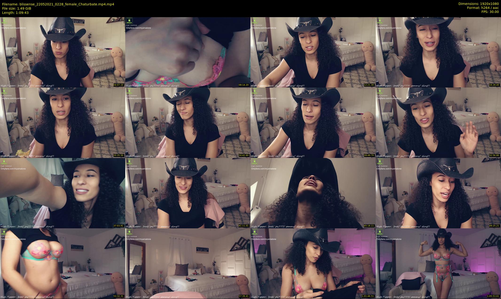 blissense — 70 minute Chaturbate female cam show recording, 1080p, May 22, 2021