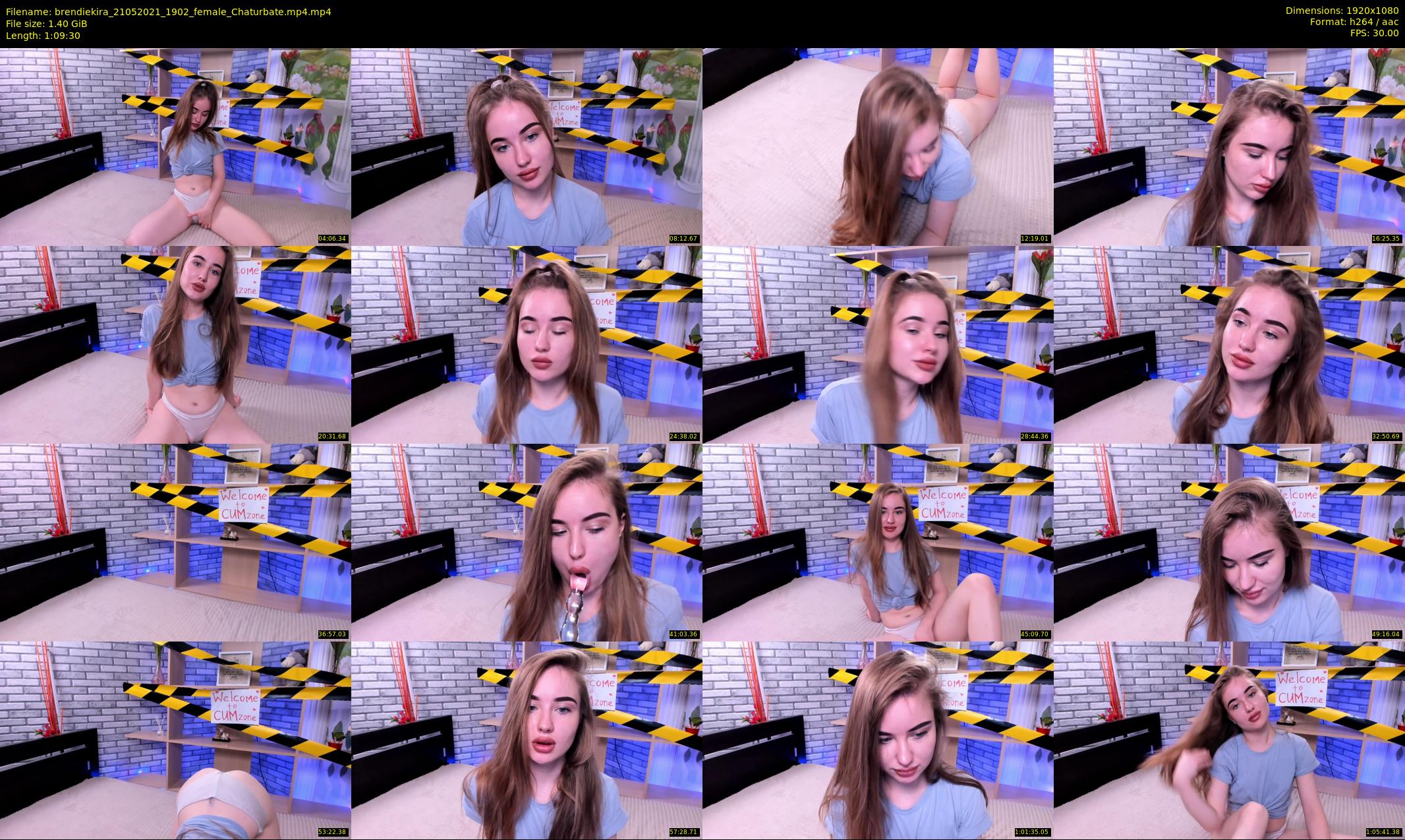 brendiekira — 70 minute Chaturbate couple cam show recording, 1080p, May 21, 2021
