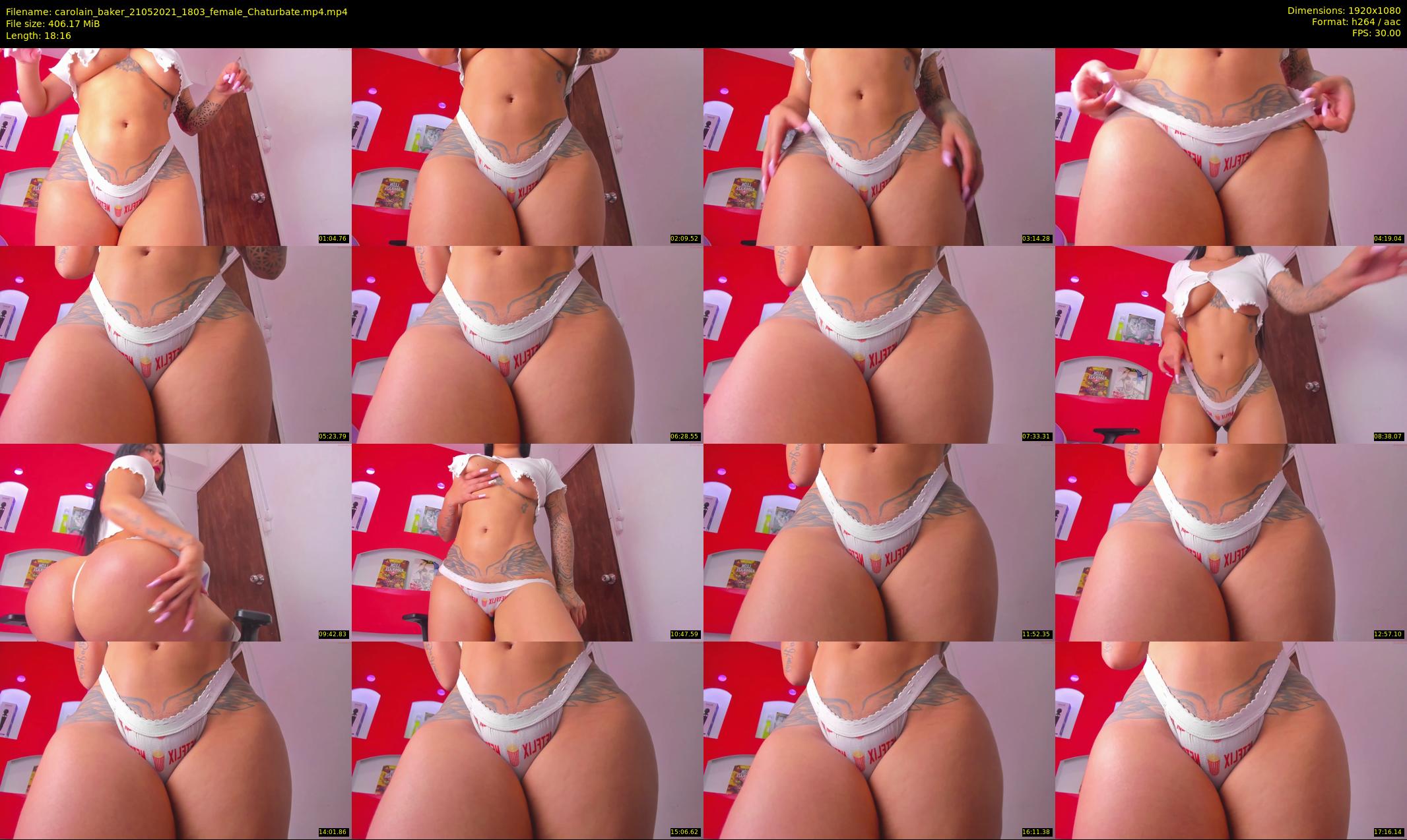 carolain_baker — 19 minute Chaturbate female cam show recording, 1080p, May 21, 2021