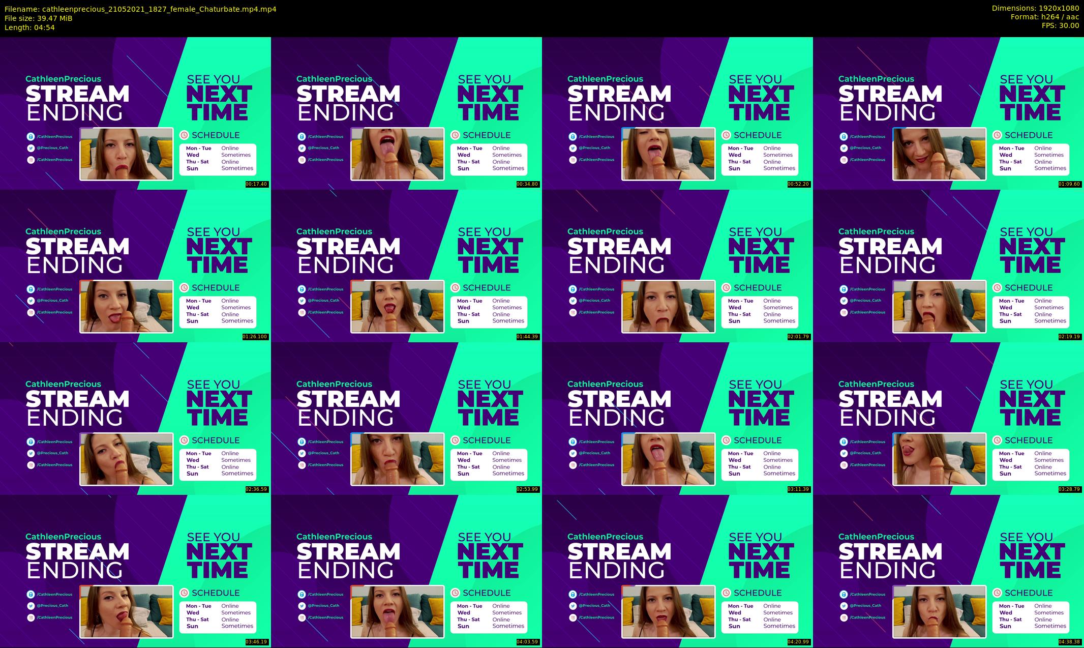 cathleenprecious — 5 minute Chaturbate female cam show recording, 1080p, May 21, 2021