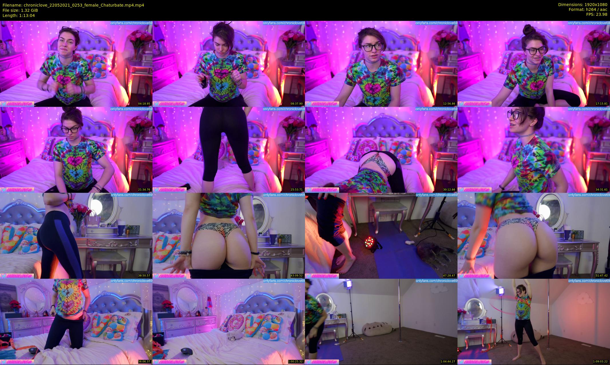 chroniclove — 74 minute Chaturbate female cam show recording, 1080p, May 22, 2021