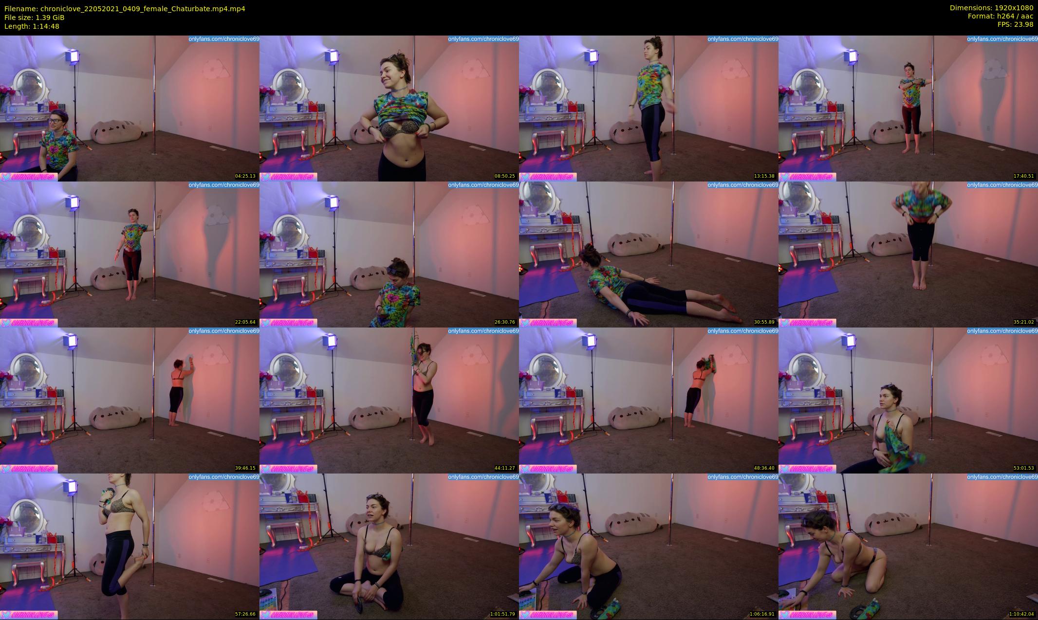 chroniclove — 75 minute Chaturbate female cam show recording, 1080p, May 22, 2021