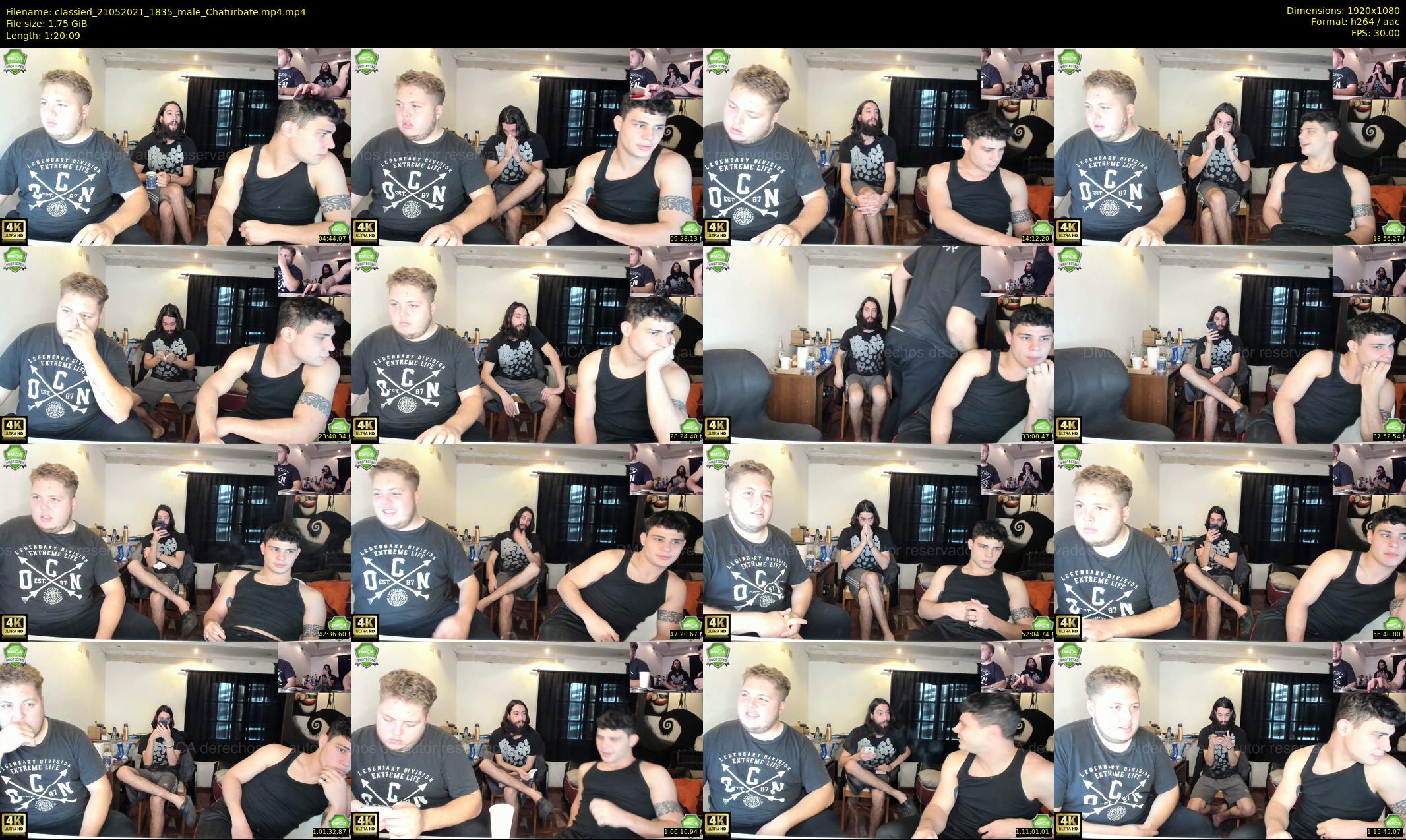 classied — 81 minute Chaturbate male cam show recording, 1080p, May 21, 2021