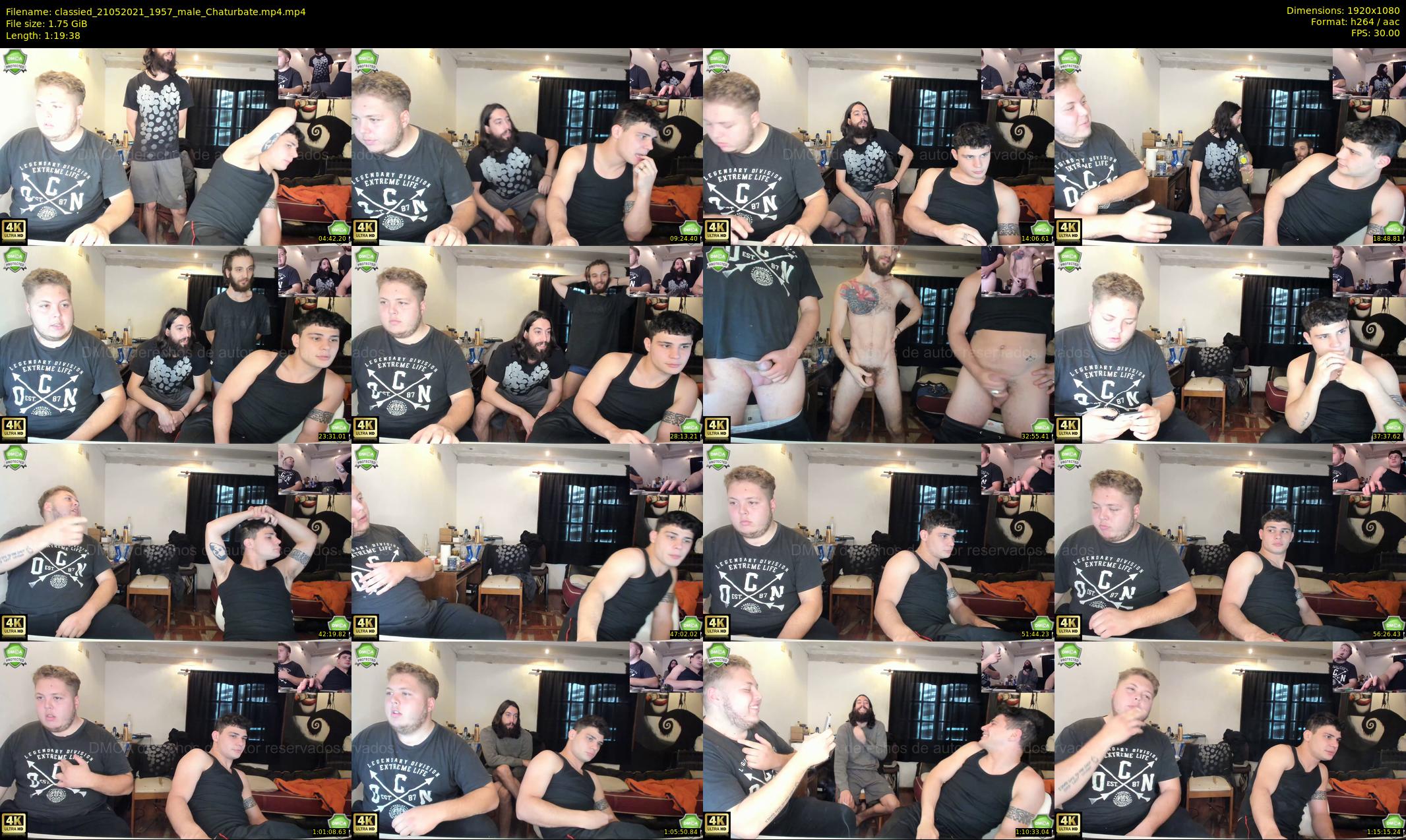 classied — 80 minute Chaturbate male cam show recording, 1080p, May 21, 2021