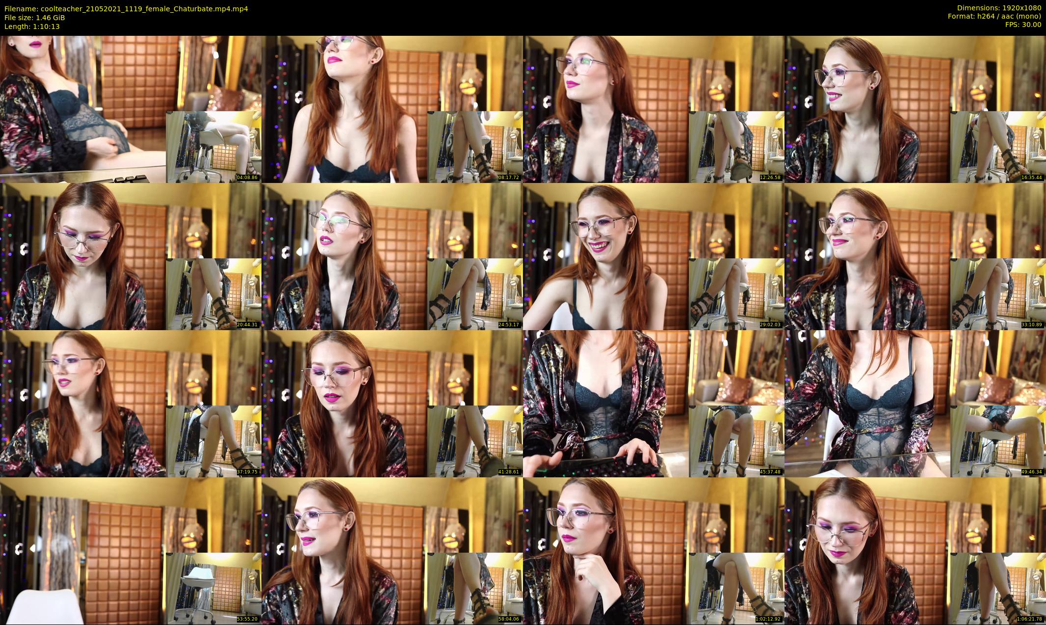 coolteacher — 71 minute Chaturbate female cam show recording, 1080p, May 21, 2021