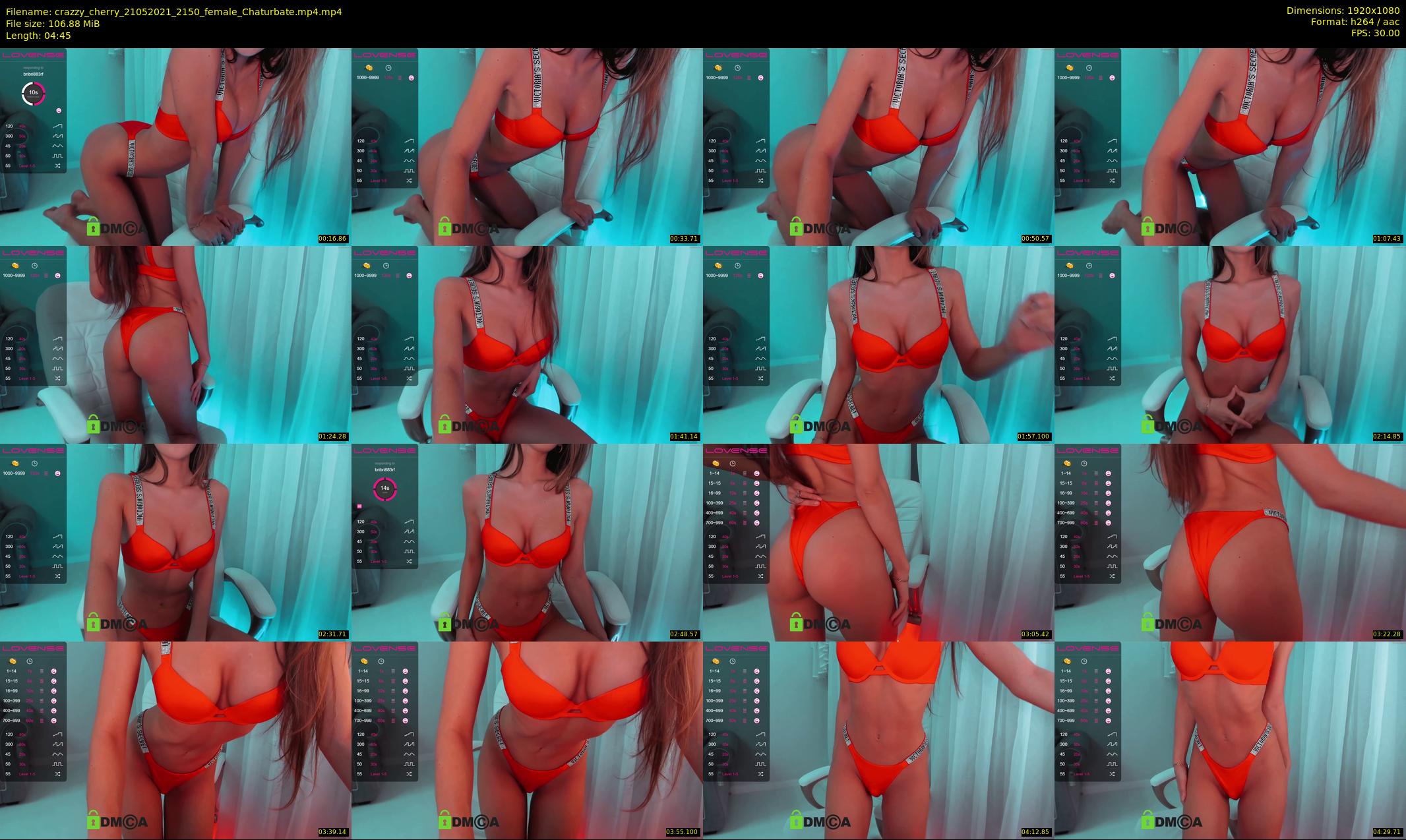 crazzy_cherry — 5 minute Chaturbate female cam show recording, 1080p, May 21, 2021