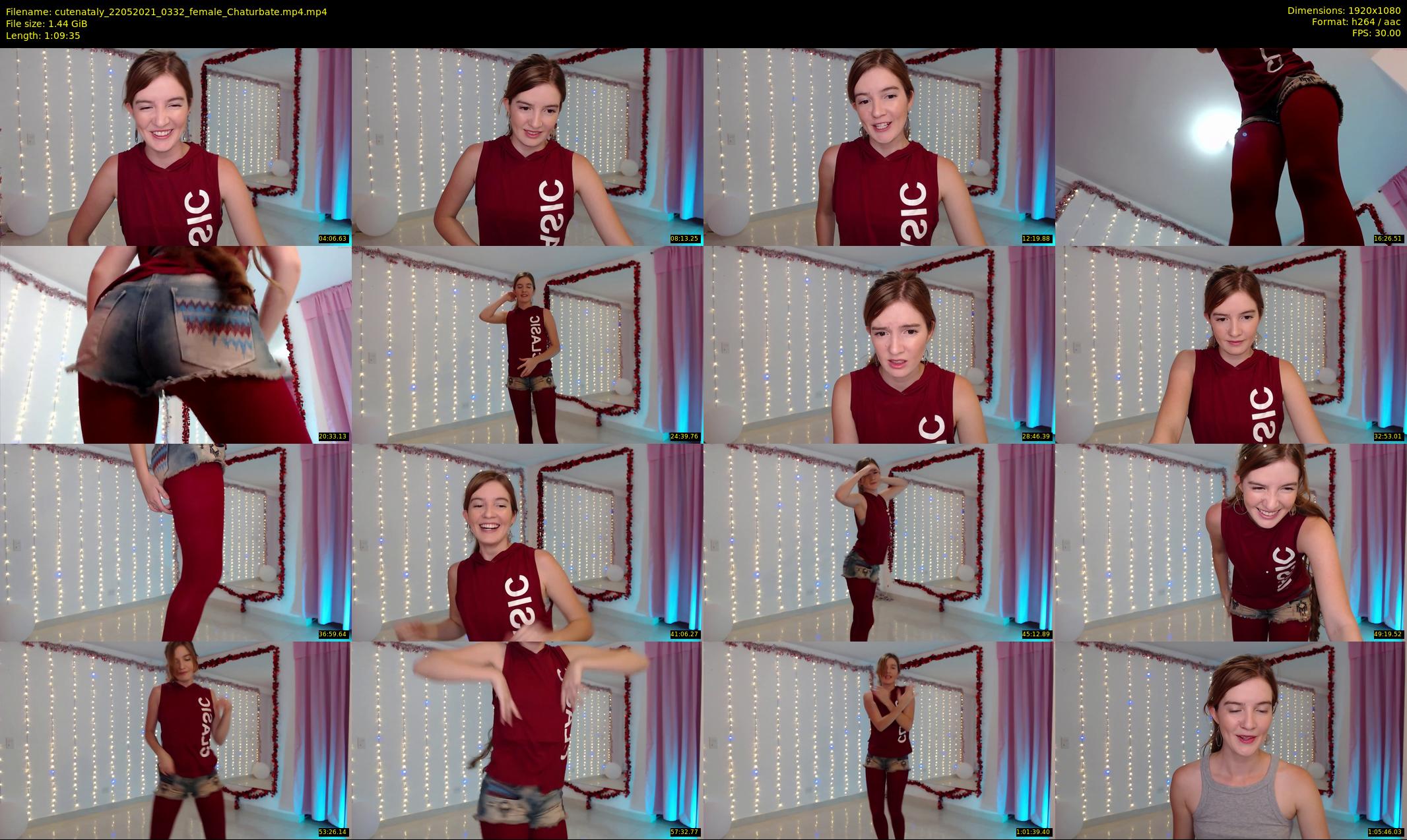 cutenataly — 70 minute Chaturbate female cam show recording, 1080p, May 22, 2021
