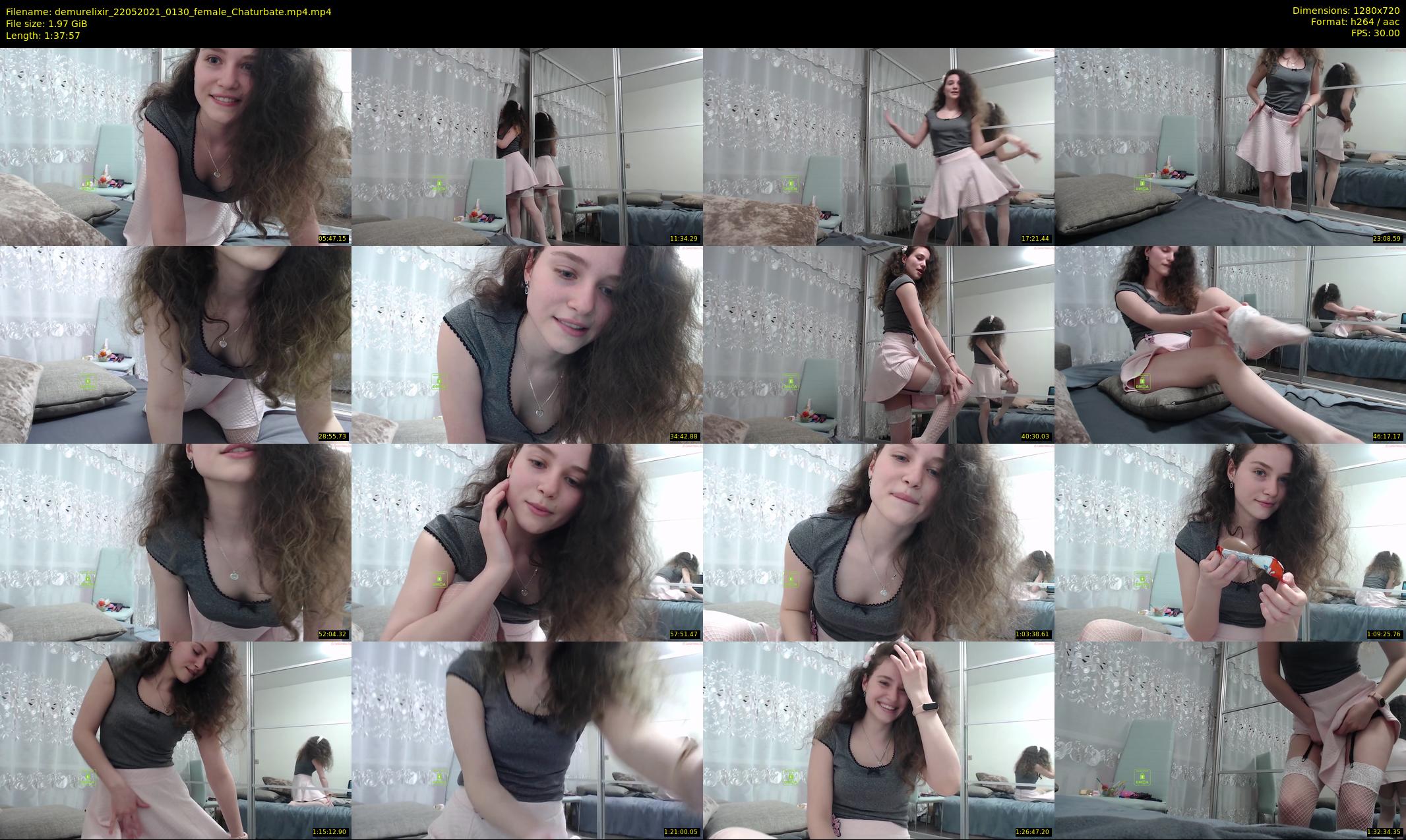demurelixir — 98 minute Chaturbate female cam show recording, 720p, May 22, 2021