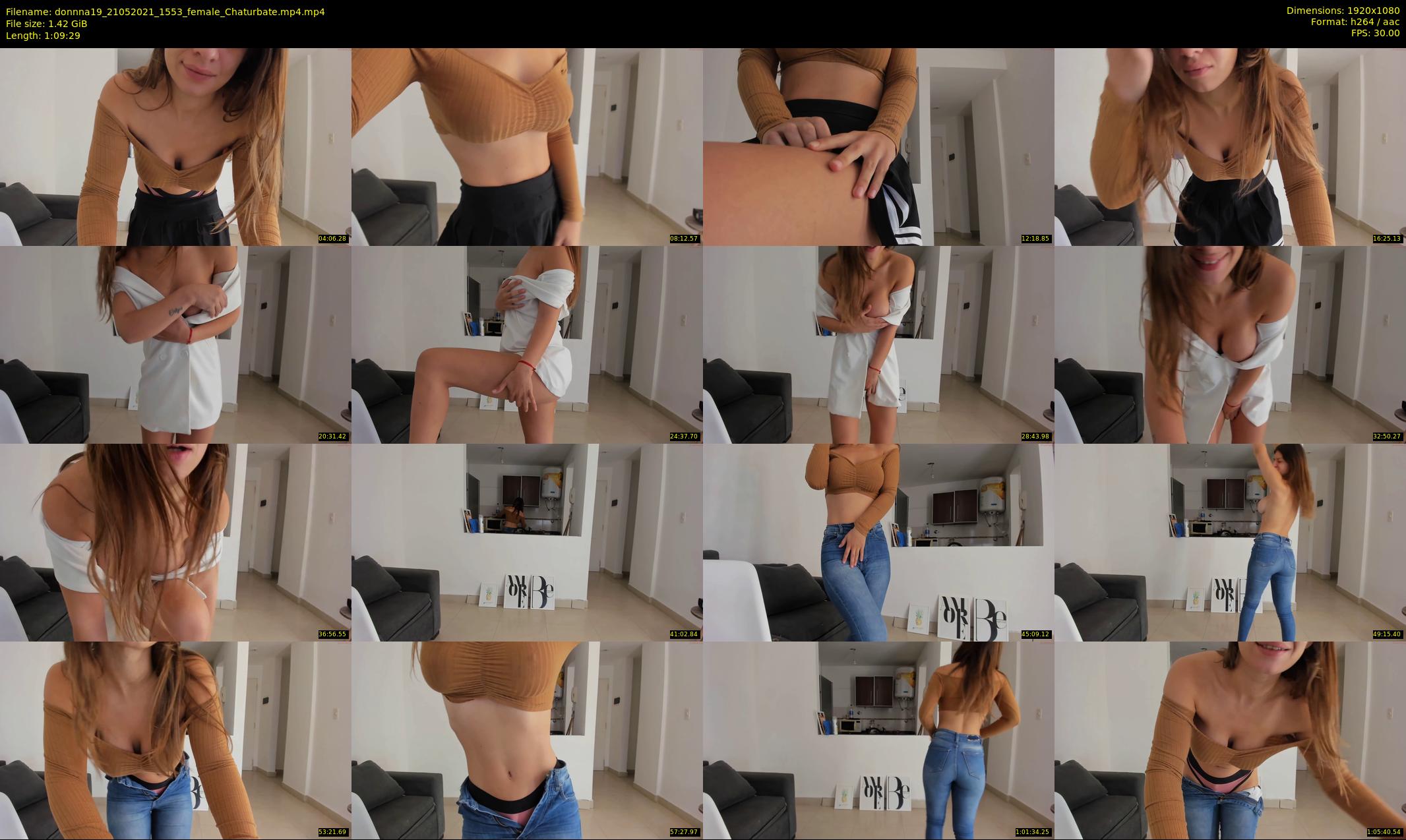 donnna19 — 70 minute Chaturbate female cam show recording, 1080p, May 21, 2021