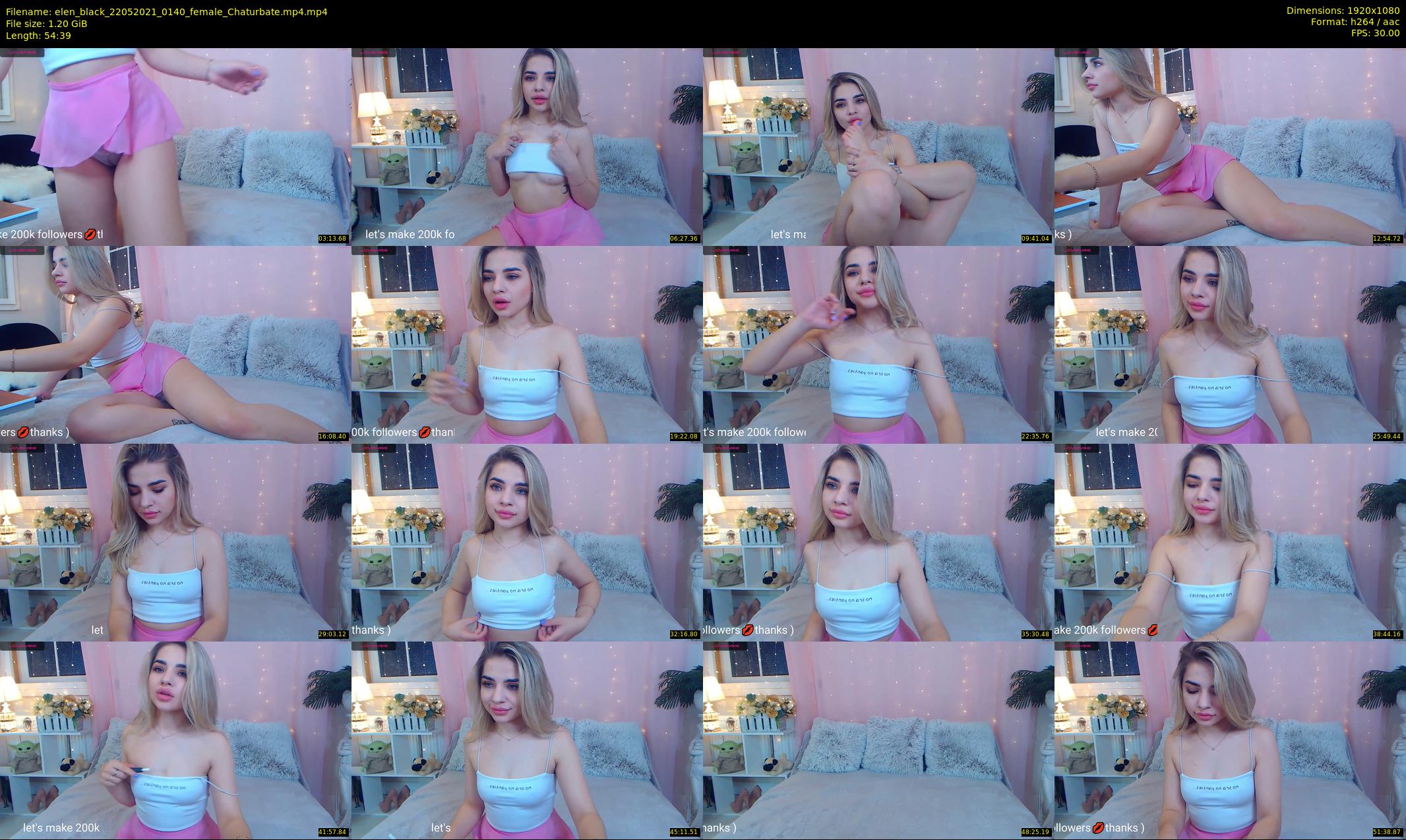 elen_black — 55 minute Chaturbate female cam show recording, 1080p, May 22, 2021