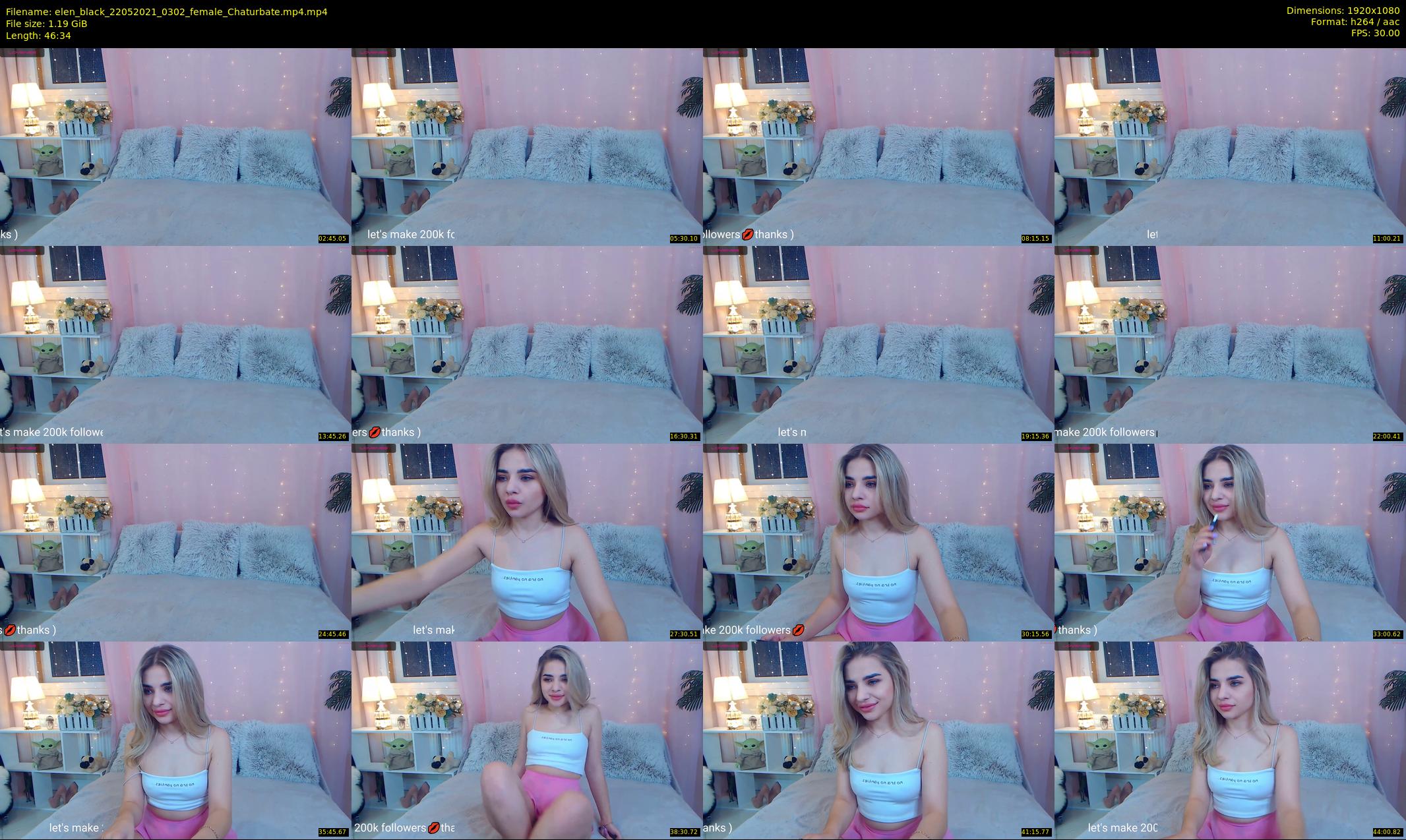 elen_black — 47 minute Chaturbate female cam show recording, 1080p, May 22, 2021