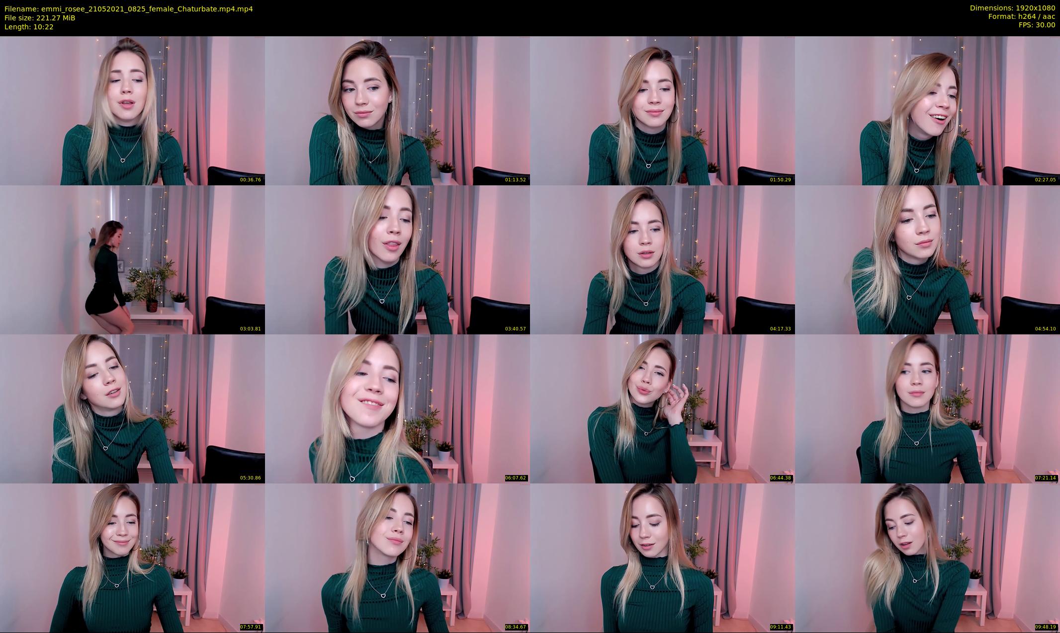 emmi_rosee — 11 minute Chaturbate female cam show recording, 1080p, May 21, 2021