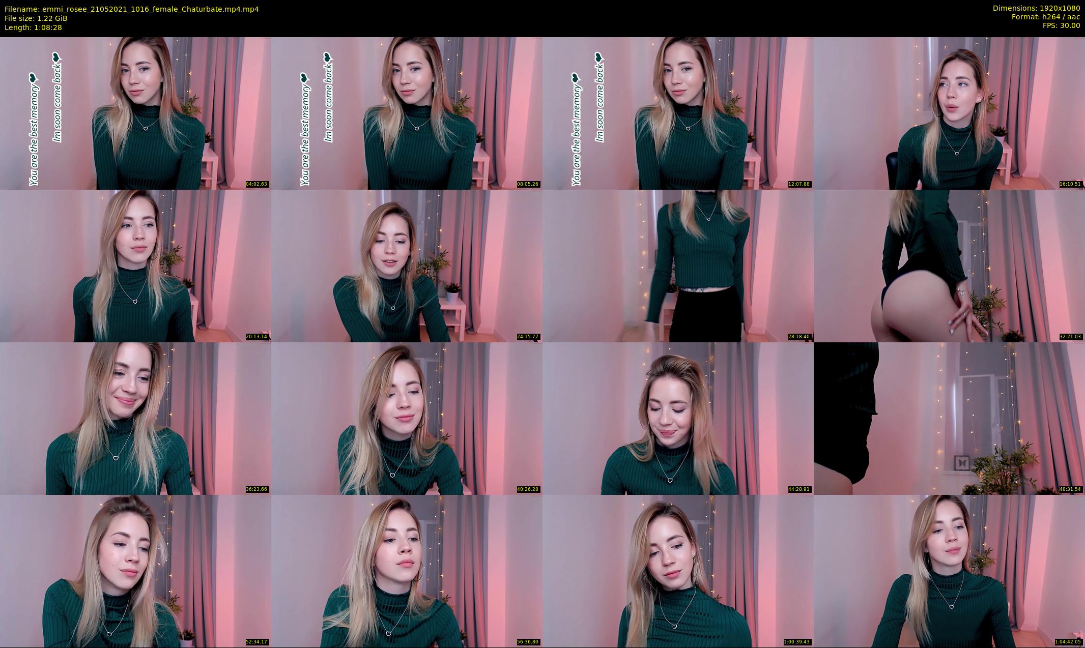 emmi_rosee — 69 minute Chaturbate female cam show recording, 1080p, May 21, 2021