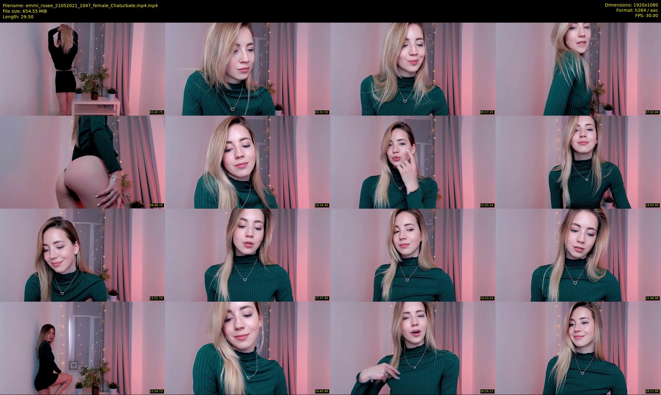 emmi_rosee — 30 minute Chaturbate female cam show recording, 1080p, May 21, 2021