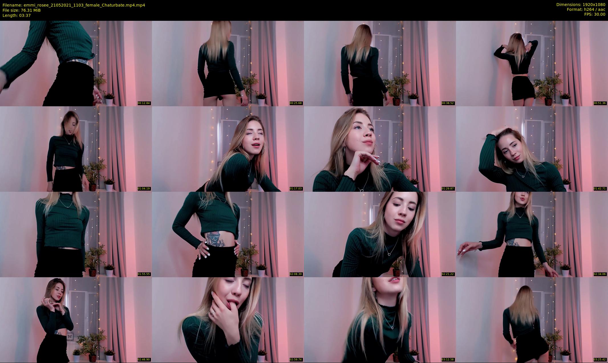 emmi_rosee — 4 minute Chaturbate female cam show recording, 1080p, May 21, 2021