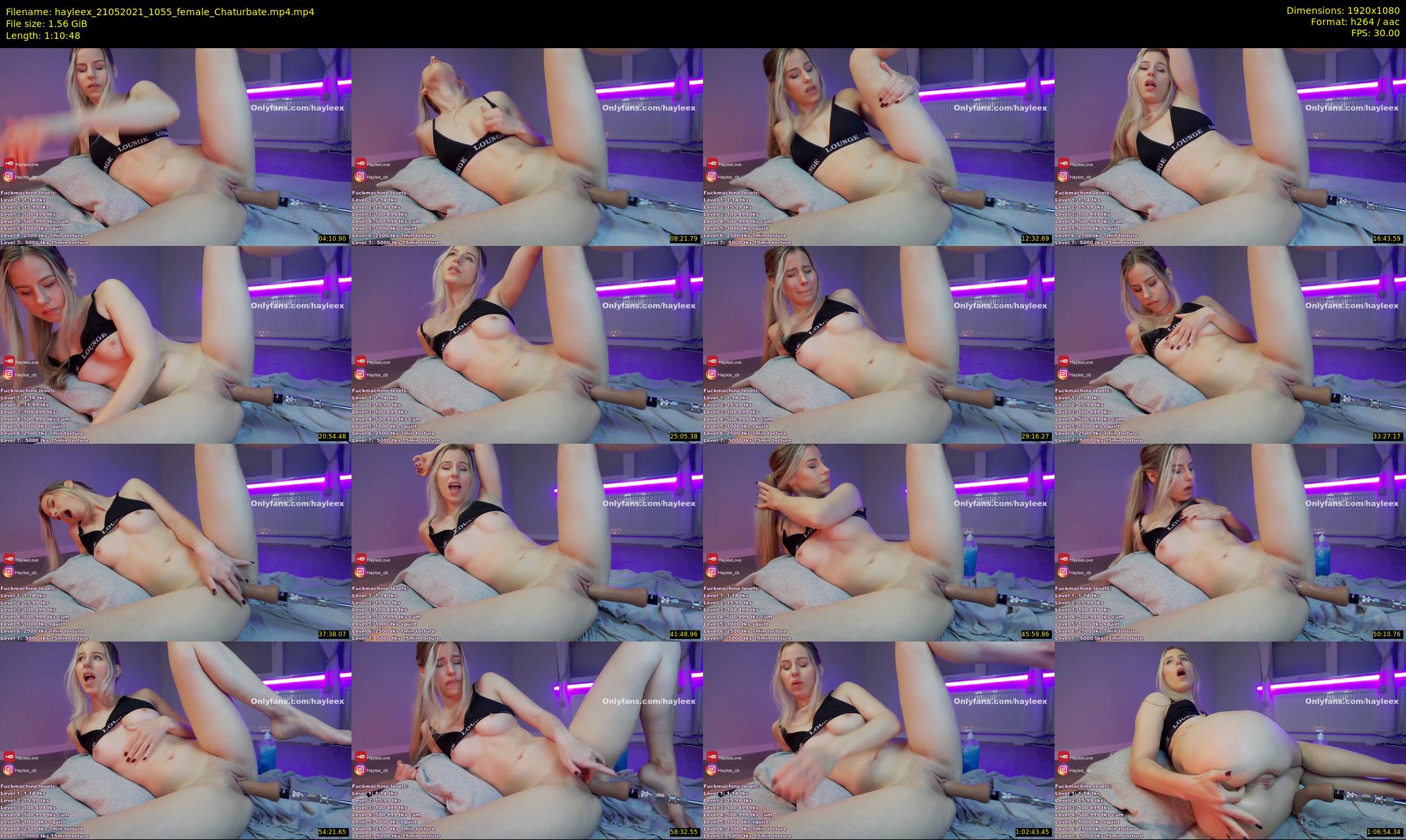 hayleex — 71 minute Chaturbate female cam show recording, 1080p, May 21, 2021