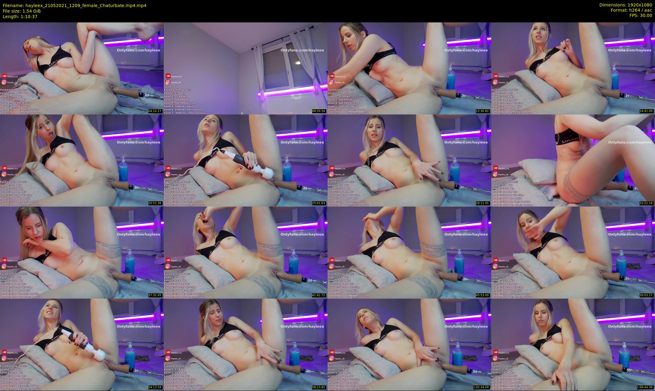 hayleex — 71 minute Chaturbate female cam show recording, 1080p, May 21, 2021