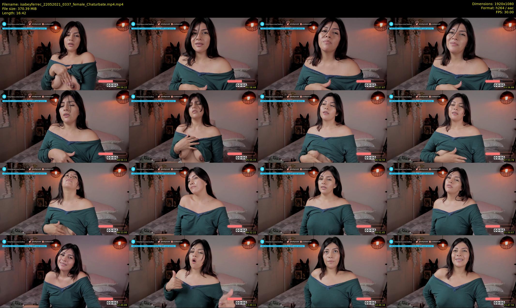 isabeyferrec — 17 minute Chaturbate female cam show recording, 1080p, May 22, 2021