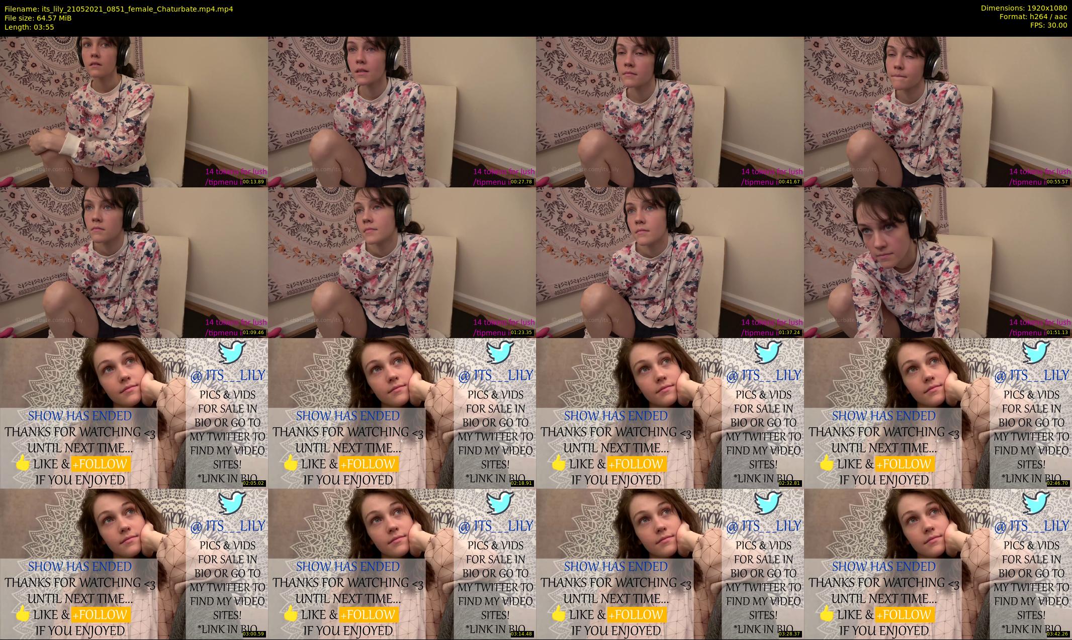 its_lily — 4 minute Chaturbate female cam show recording, 1080p, May 21, 2021