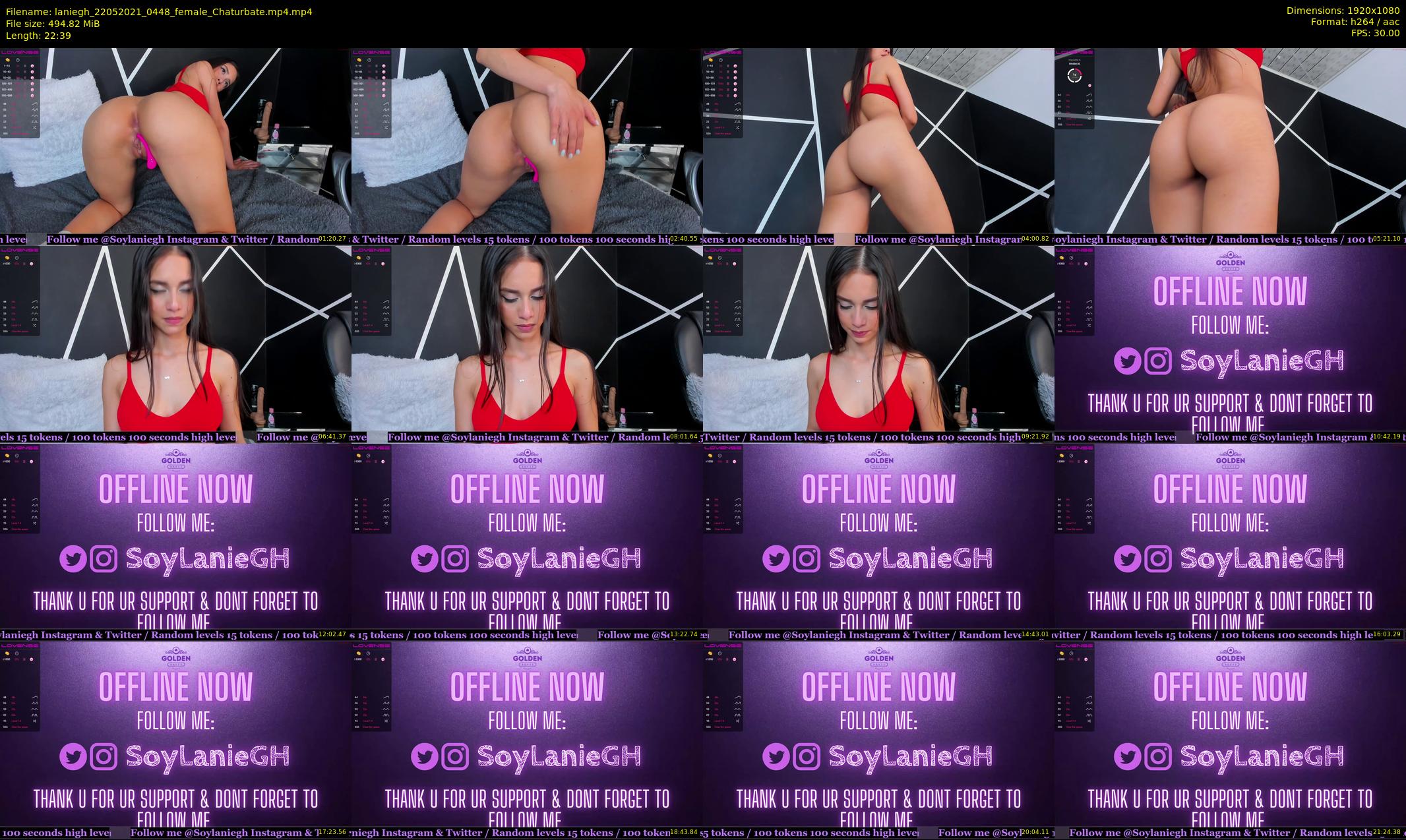 laniegh — 23 minute Chaturbate female cam show recording, 1080p, May 22, 2021