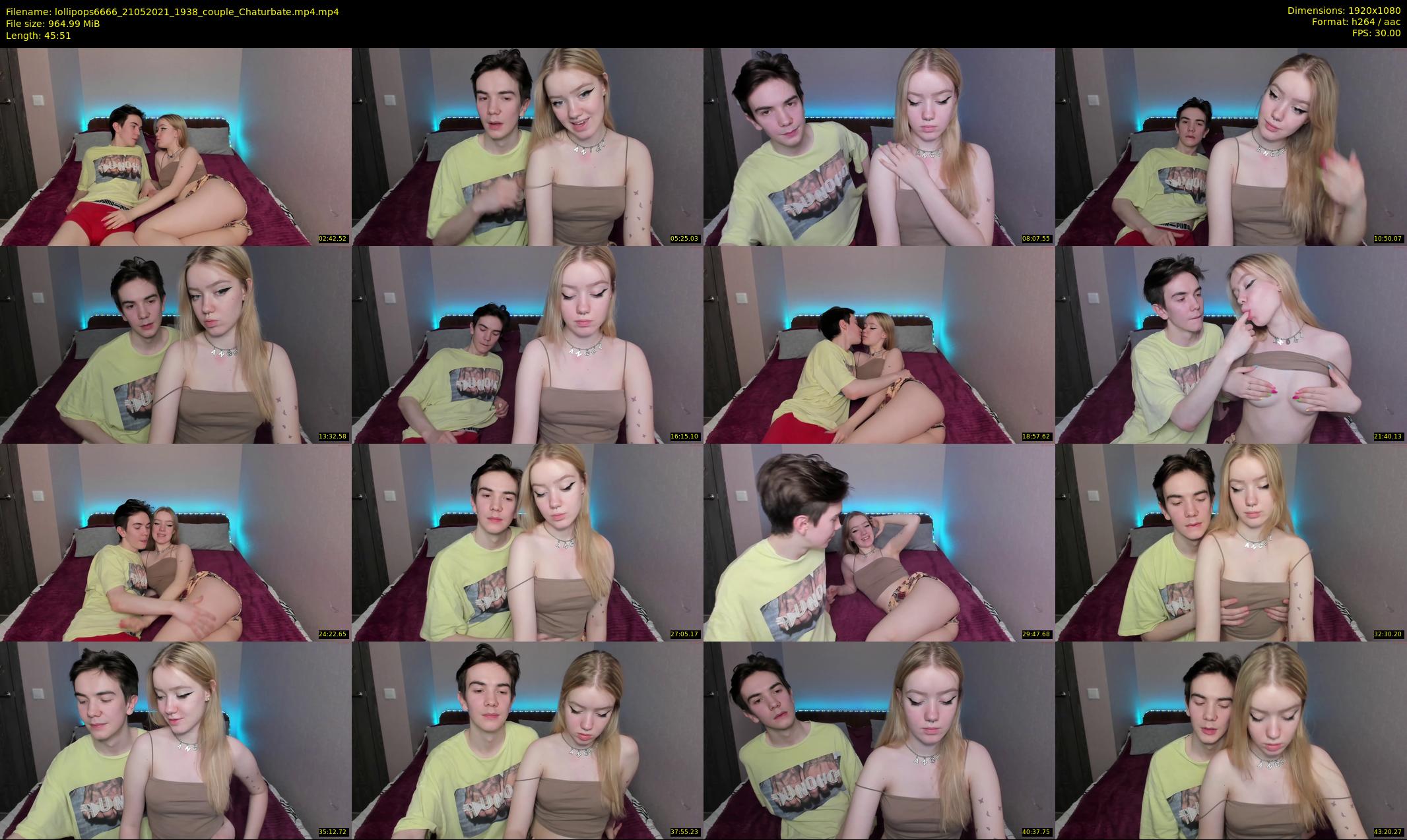 lollipops6666 — 46 minute Chaturbate couple cam show recording, 1080p, May 21, 2021