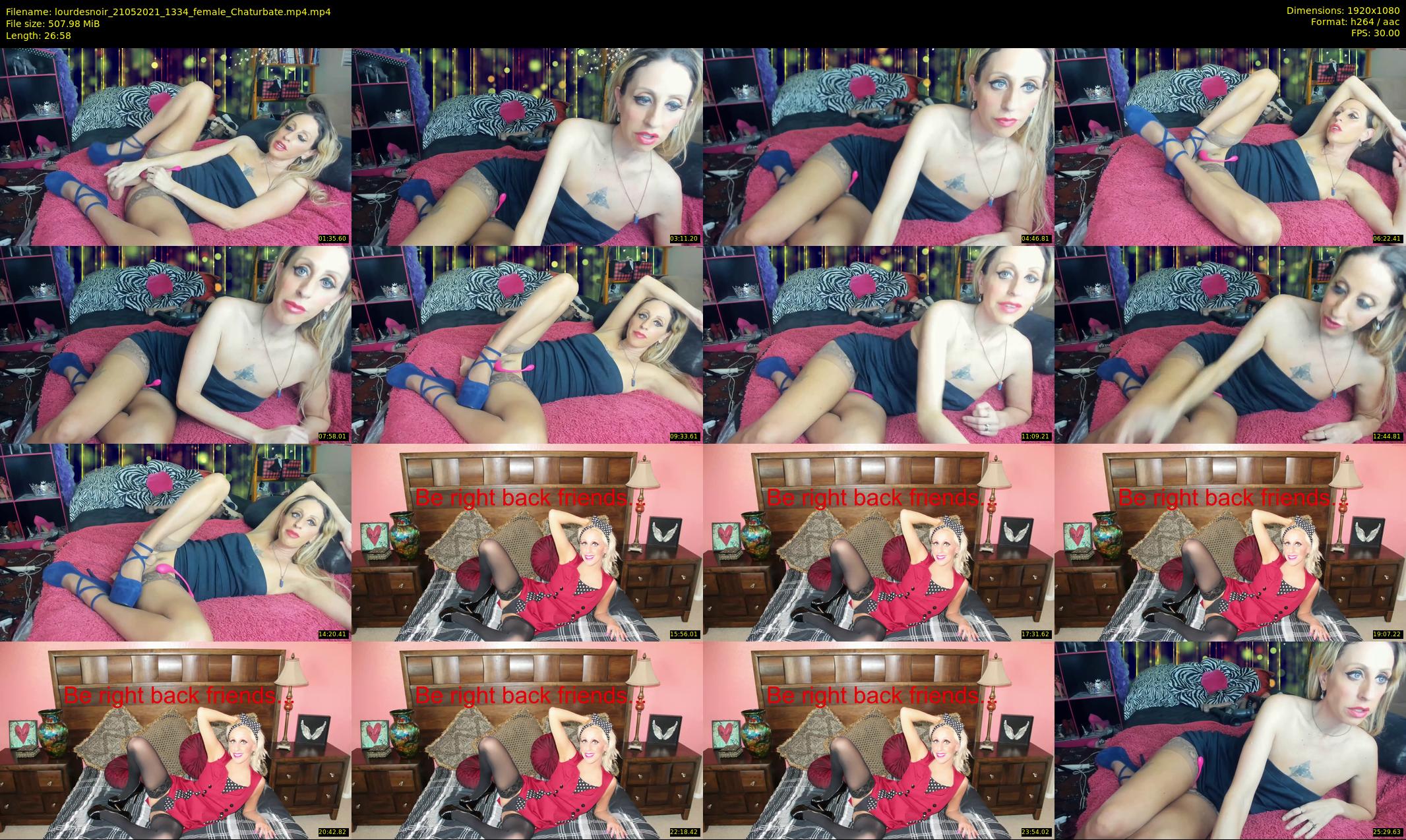 lourdesnoir — 27 minute Chaturbate female cam show recording, 1080p, May 21, 2021