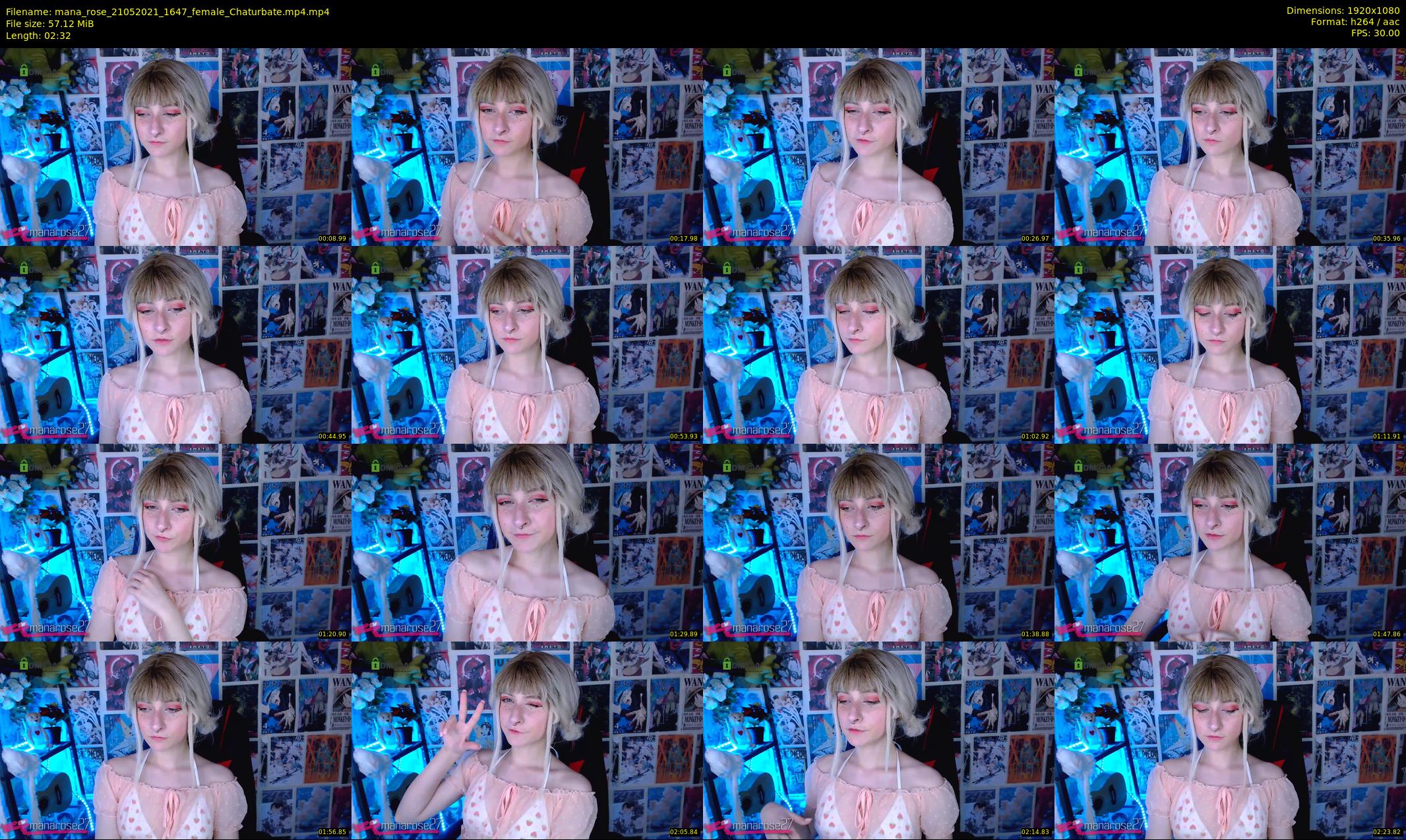 mana_rose — 3 minute Chaturbate female cam show recording, 1080p, May 21, 2021