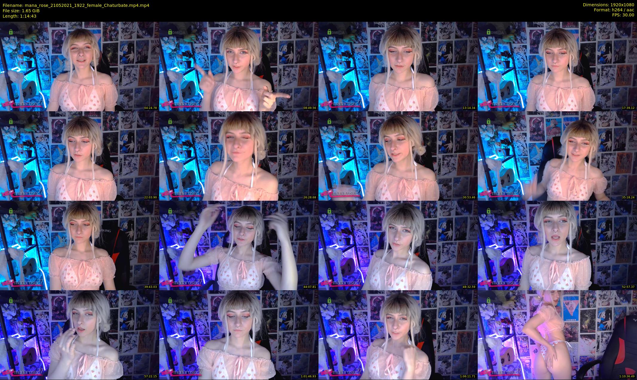 mana_rose — 75 minute Chaturbate female cam show recording, 1080p, May 21, 2021