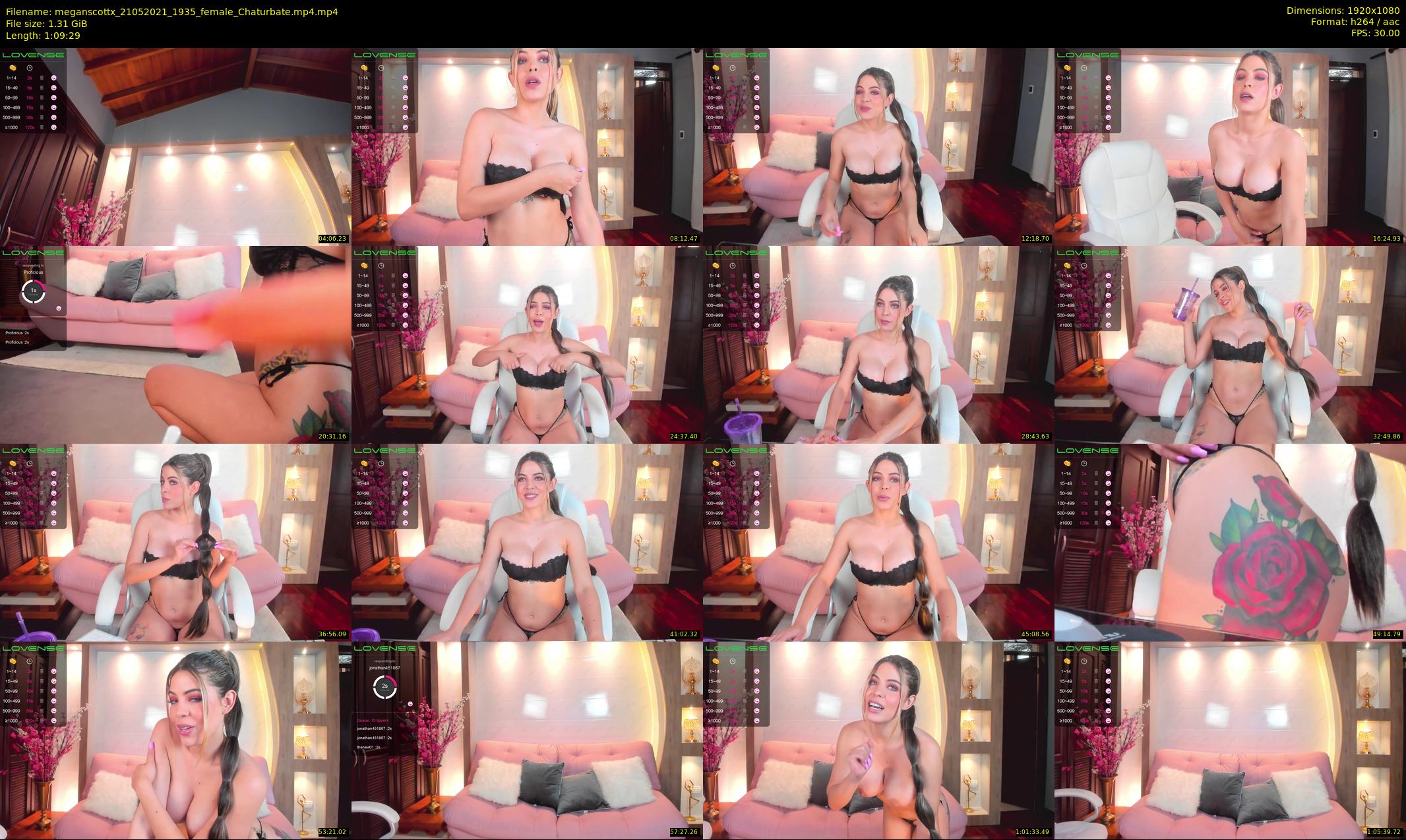 meganscottx — 70 minute Chaturbate female cam show recording, 1080p, May 21, 2021