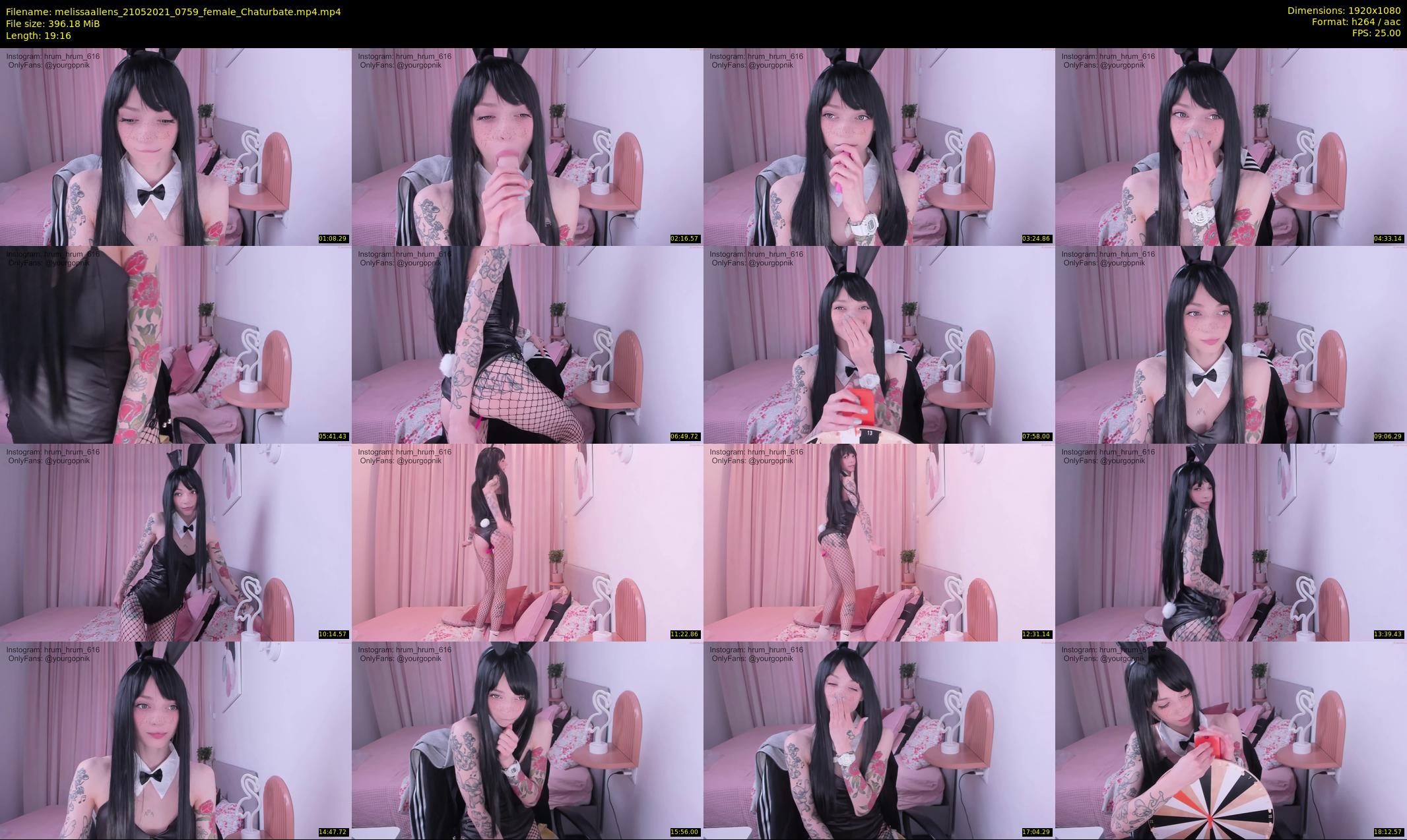 melissaallens — 20 minute Chaturbate female cam show recording, 1080p, May 21, 2021