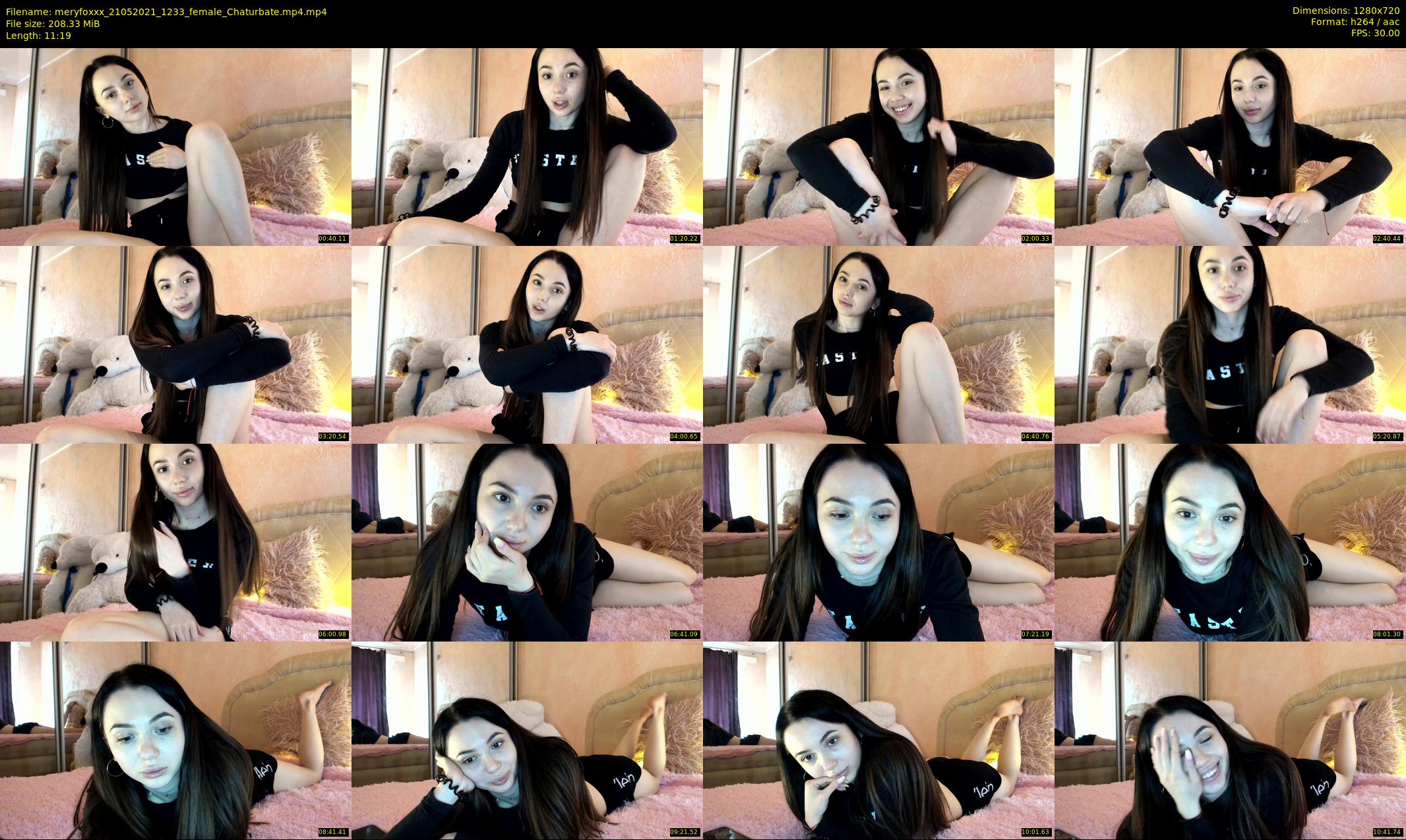 meryfoxxx — 12 minute Chaturbate female cam show recording, 720p, May 21, 2021