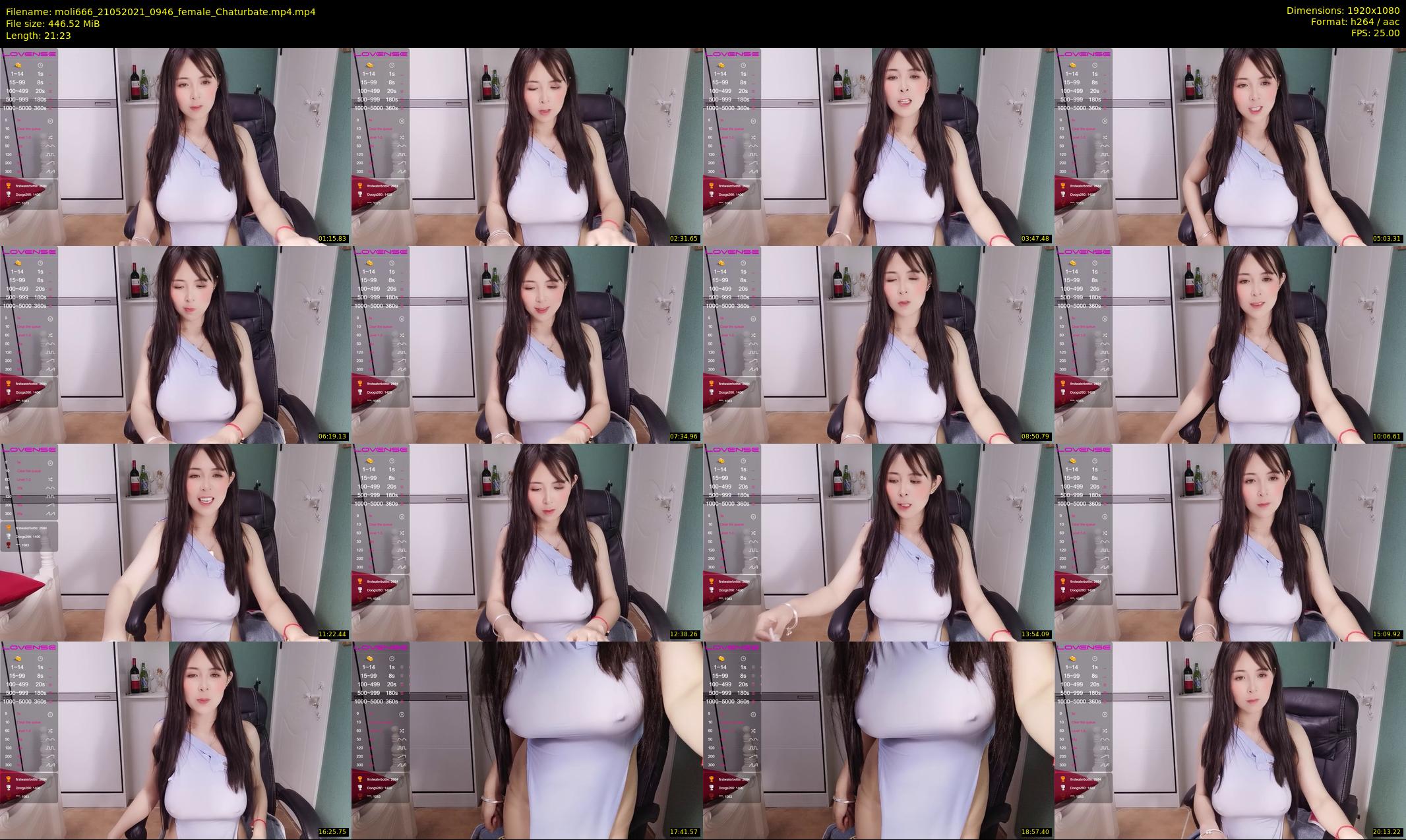 moli666 — 22 minute Chaturbate female cam show recording, 1080p, May 21, 2021