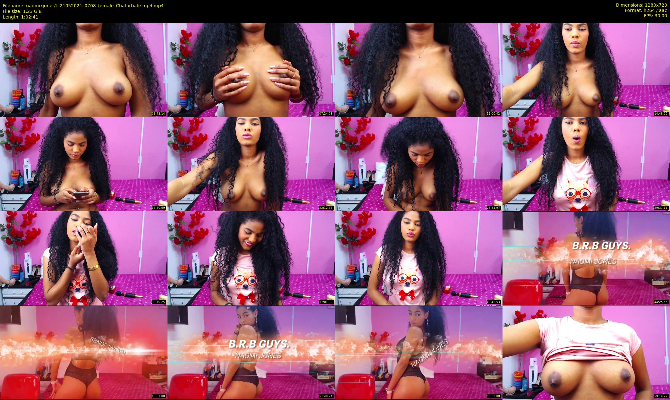 naomixjones1 — 63 minute Chaturbate female cam show recording, 720p, May 21, 2021