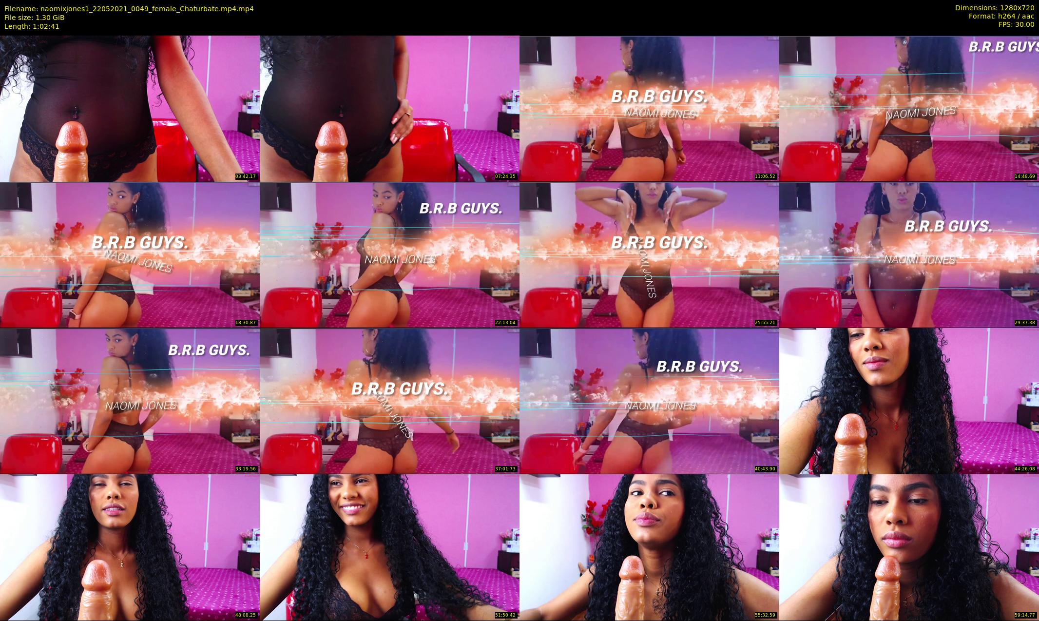 naomixjones1 — 63 minute Chaturbate female cam show recording, 720p, May 22, 2021