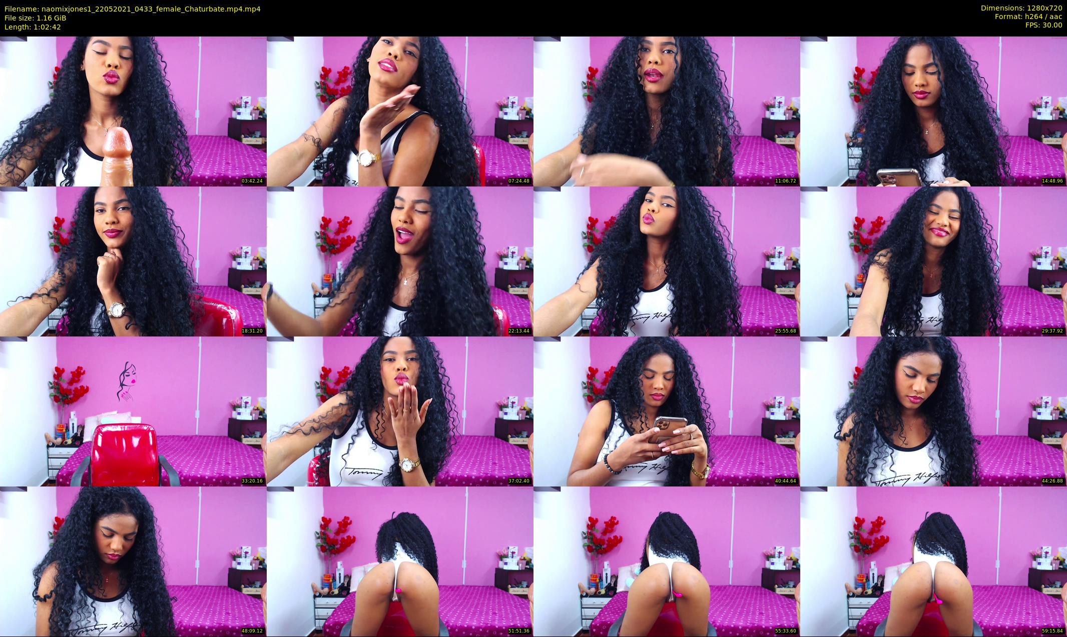 naomixjones1 — 63 minute Chaturbate female cam show recording, 720p, May 22, 2021