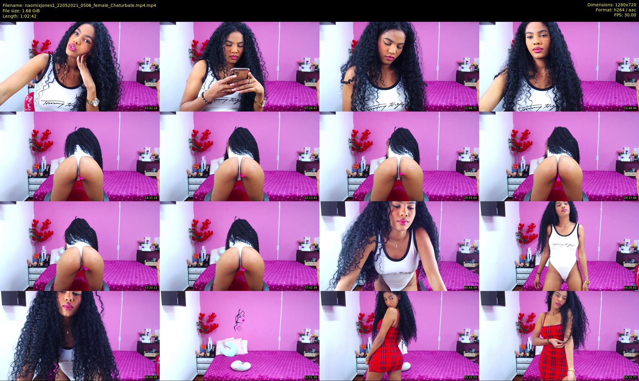 naomixjones1 — 63 minute Chaturbate female cam show recording, 720p, May 22, 2021