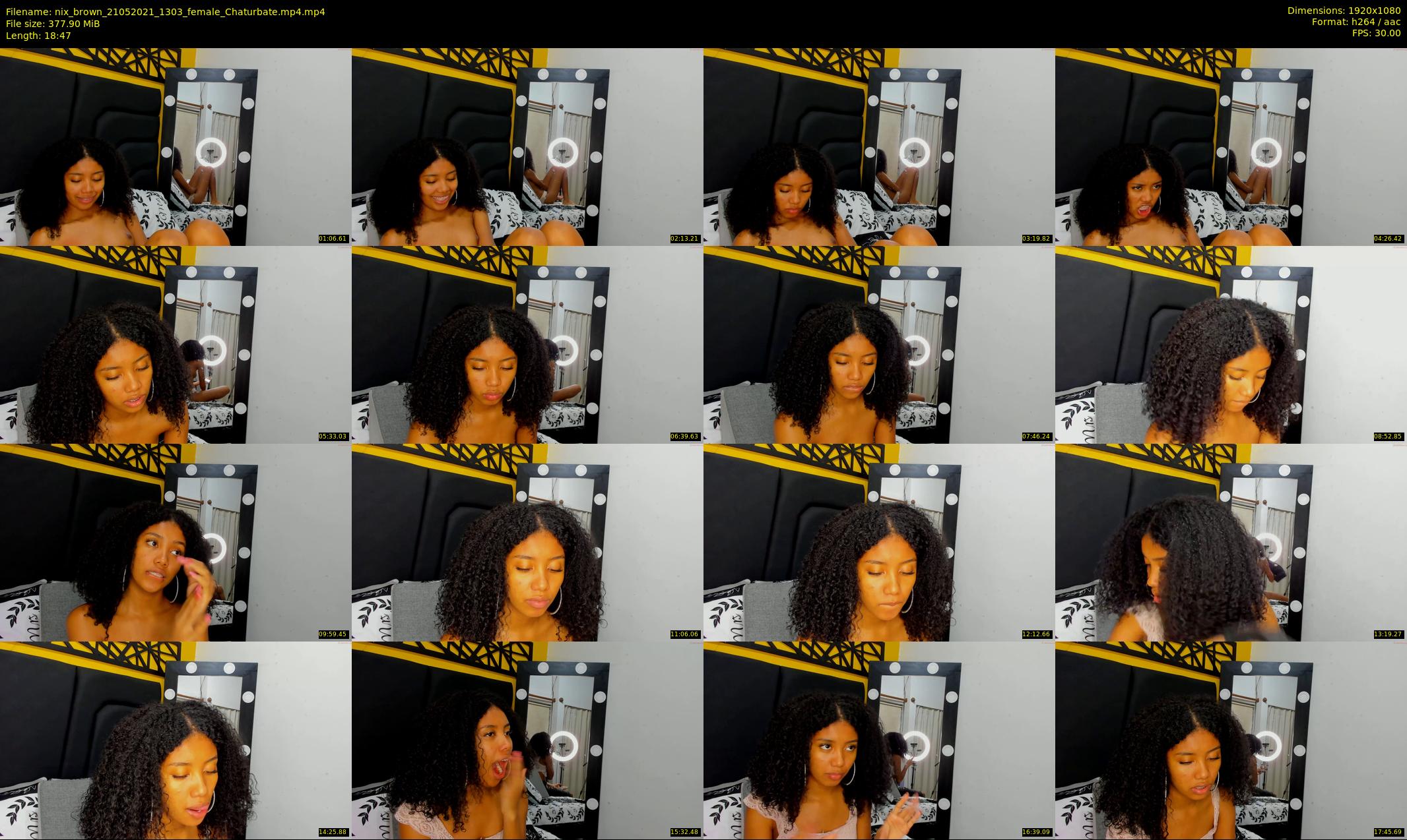 nix_brown — 19 minute Chaturbate female cam show recording, 1080p, May 21, 2021