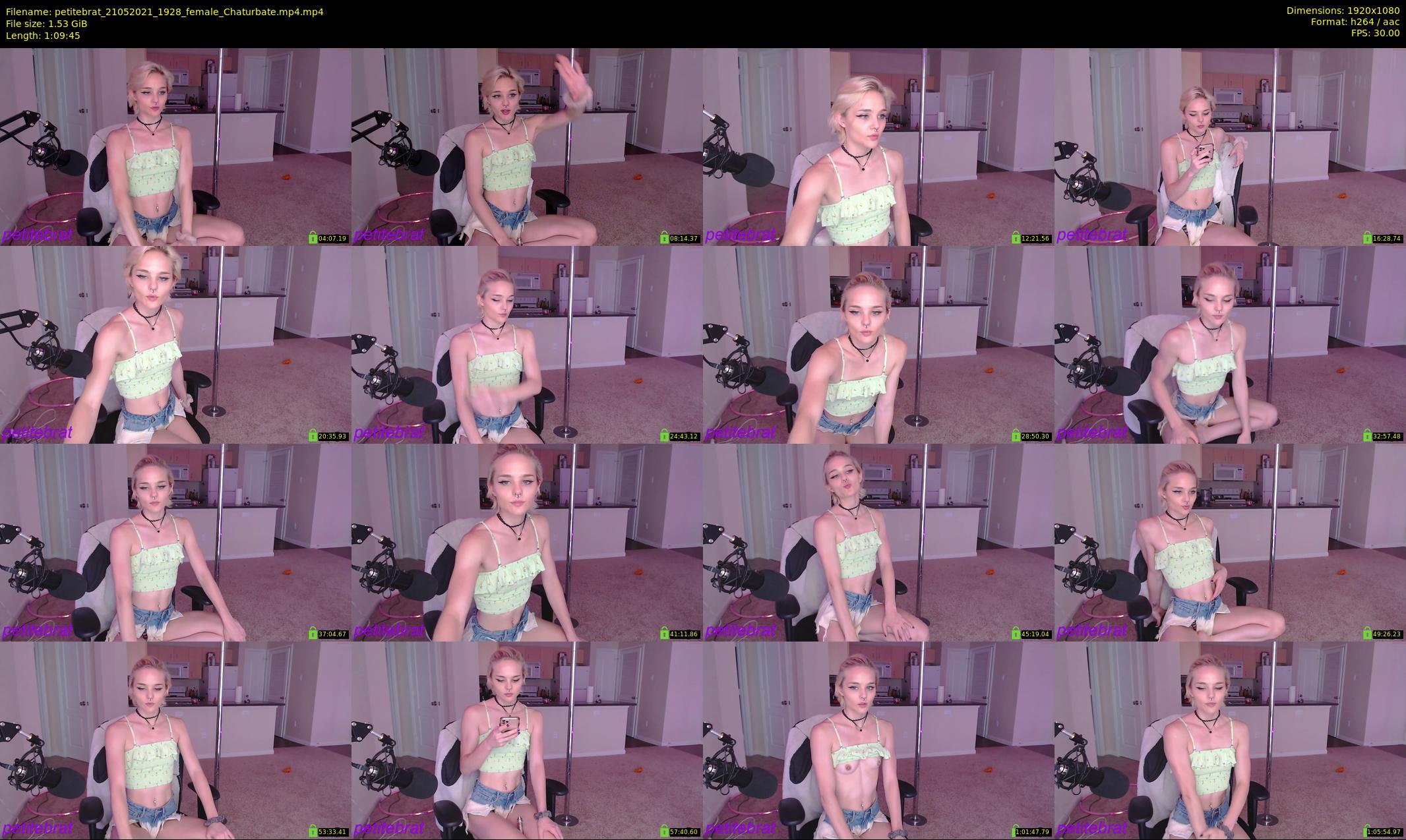 petitebrat — 70 minute Chaturbate female cam show recording, 1080p, May 21, 2021