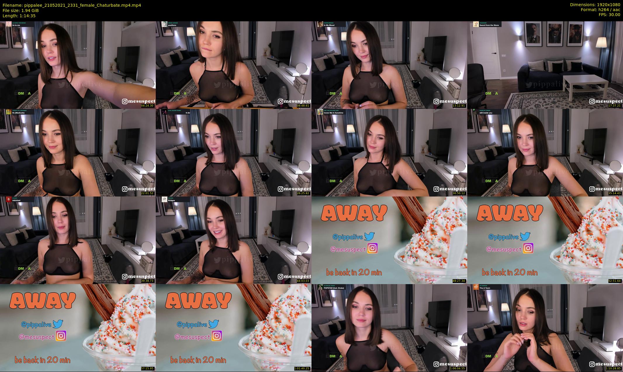 pippalee — 75 minute Chaturbate female cam show recording, 1080p, May 21, 2021