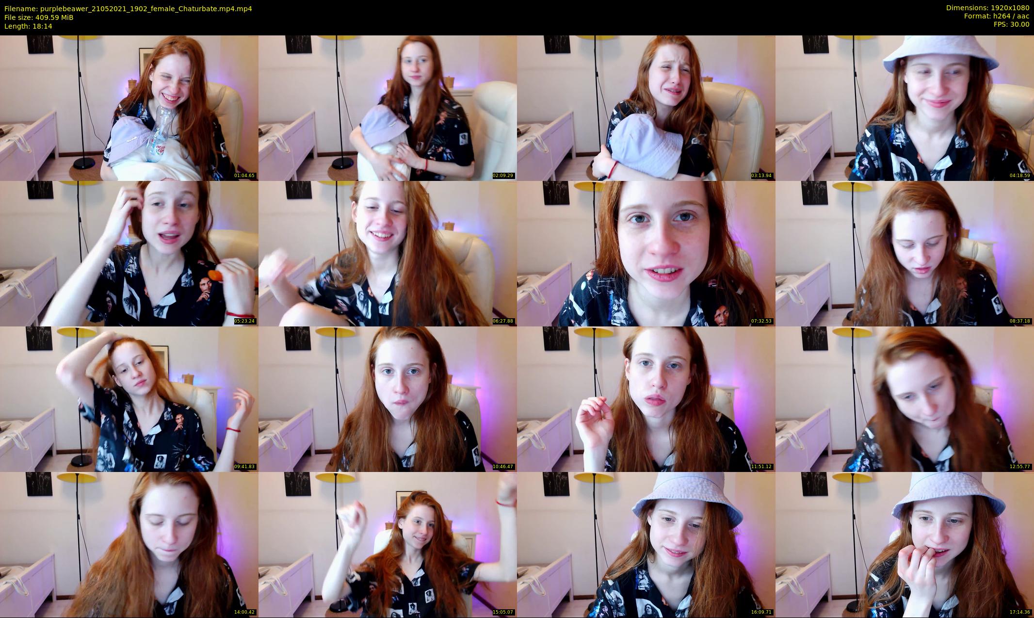purplebeawer — 19 minute Chaturbate female cam show recording, 1080p, May 21, 2021