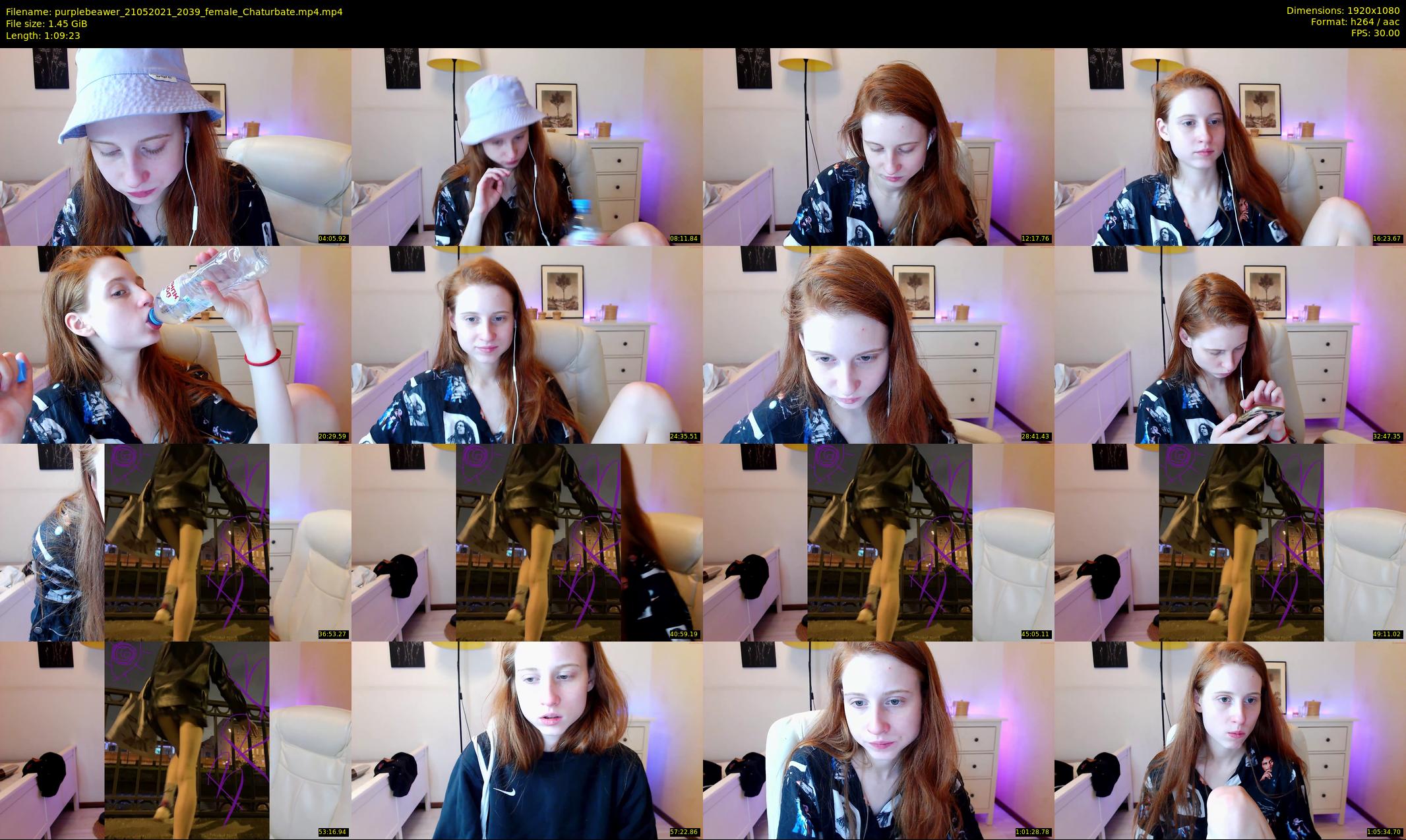 purplebeawer — 70 minute Chaturbate female cam show recording, 1080p, May 21, 2021