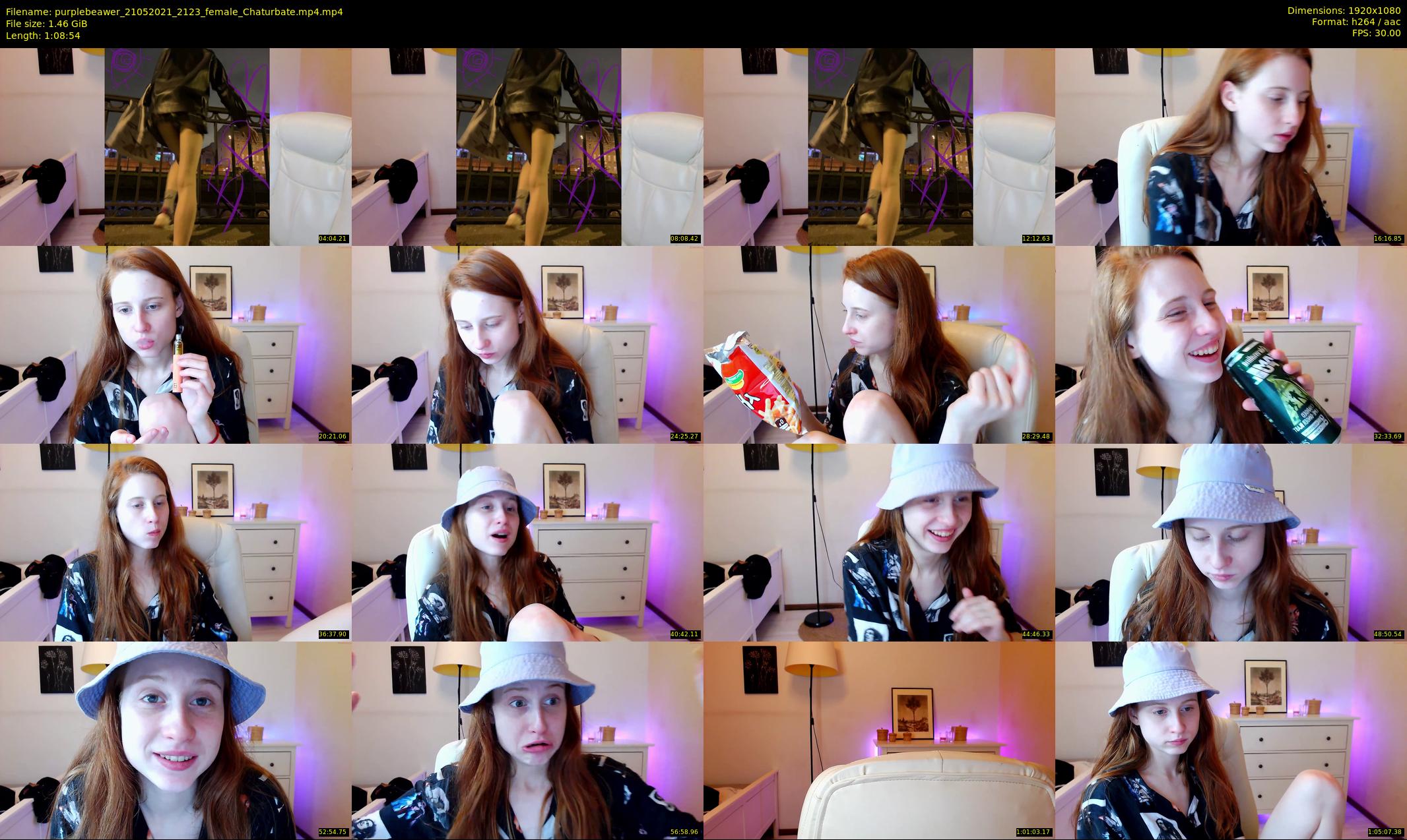 purplebeawer — 69 minute Chaturbate female cam show recording, 1080p, May 21, 2021