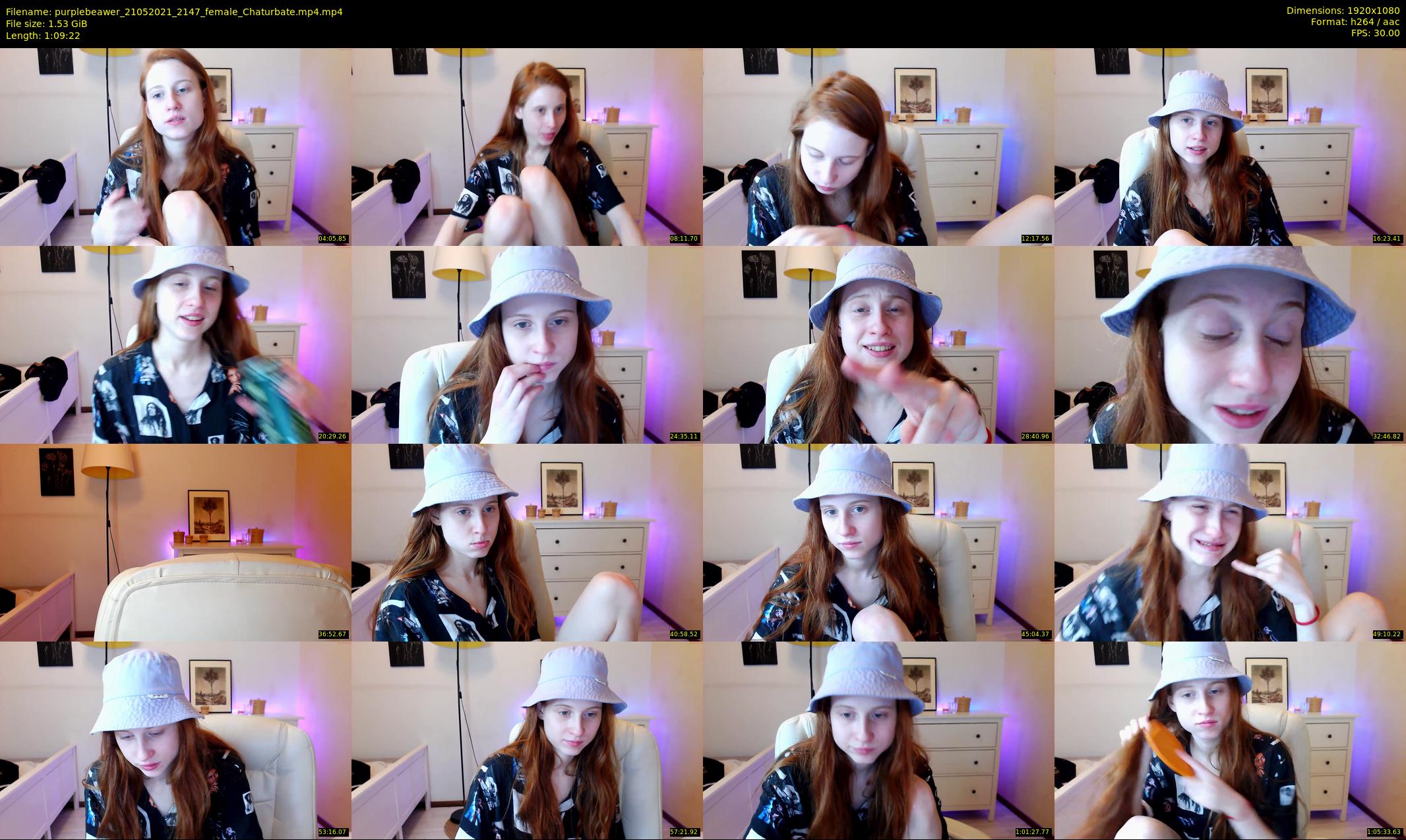 purplebeawer — 70 minute Chaturbate female cam show recording, 1080p, May 21, 2021