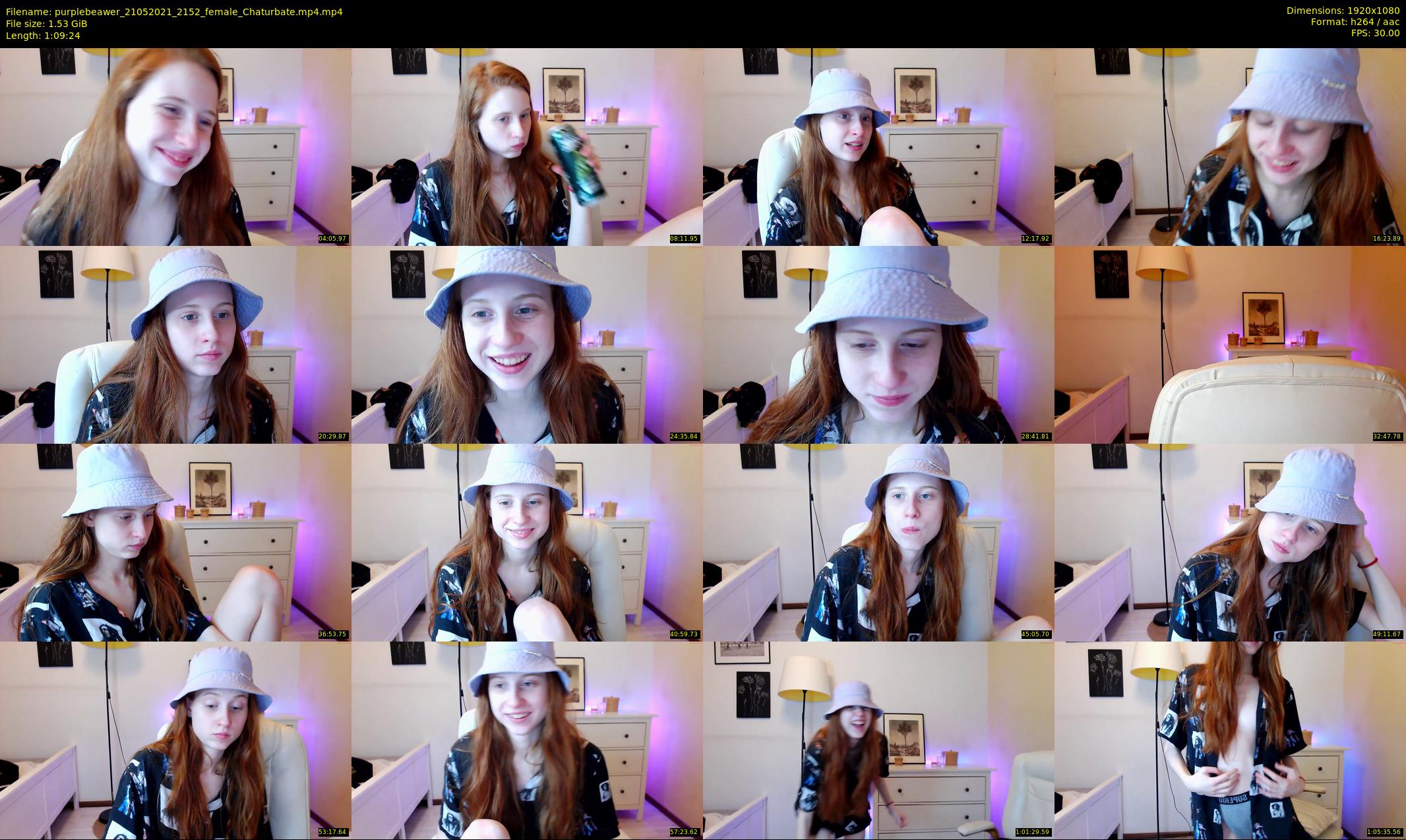 purplebeawer — 70 minute Chaturbate female cam show recording, 1080p, May 21, 2021